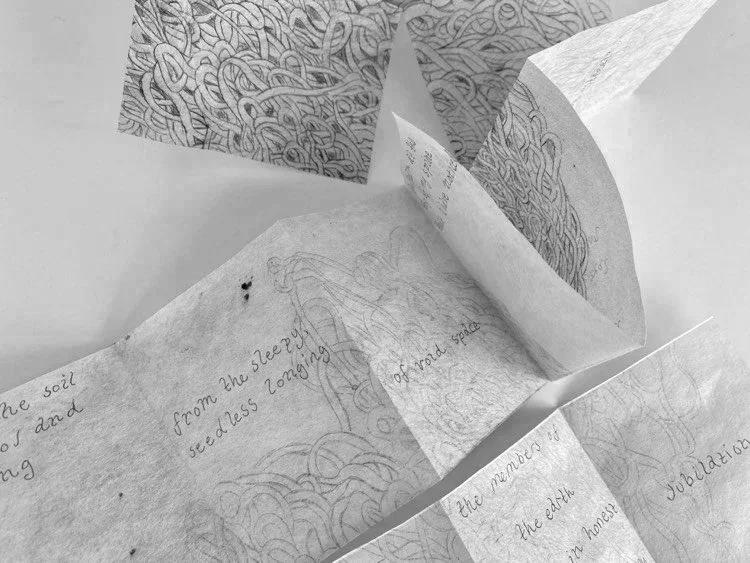   idiom and anthem , etching and ink on paper 