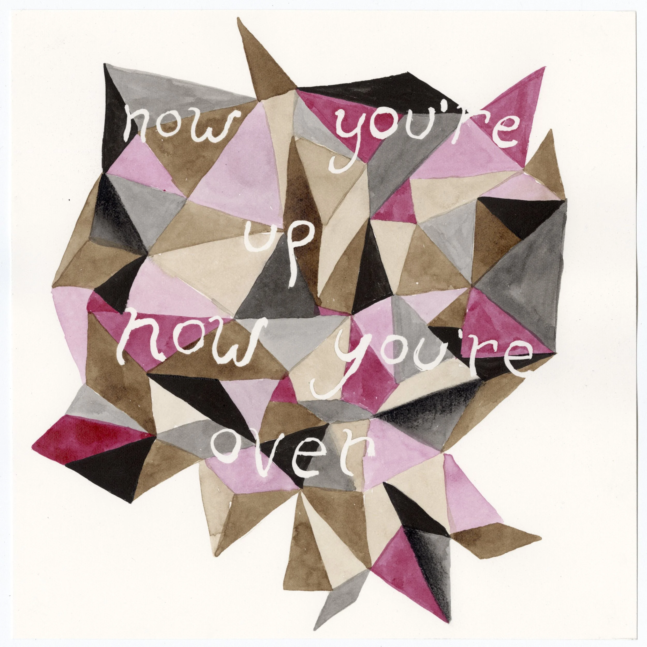   affections,  2026, ink and charcoal on paper, 8.5 × 8.5 in 