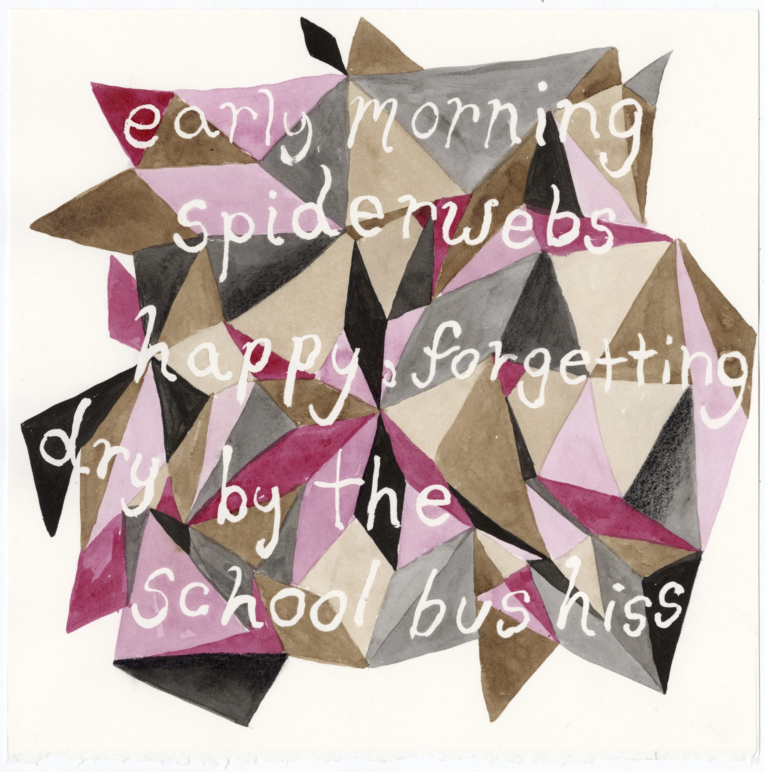   affections,  2026, ink and charcoal on paper, 8.5 × 8.5 in 