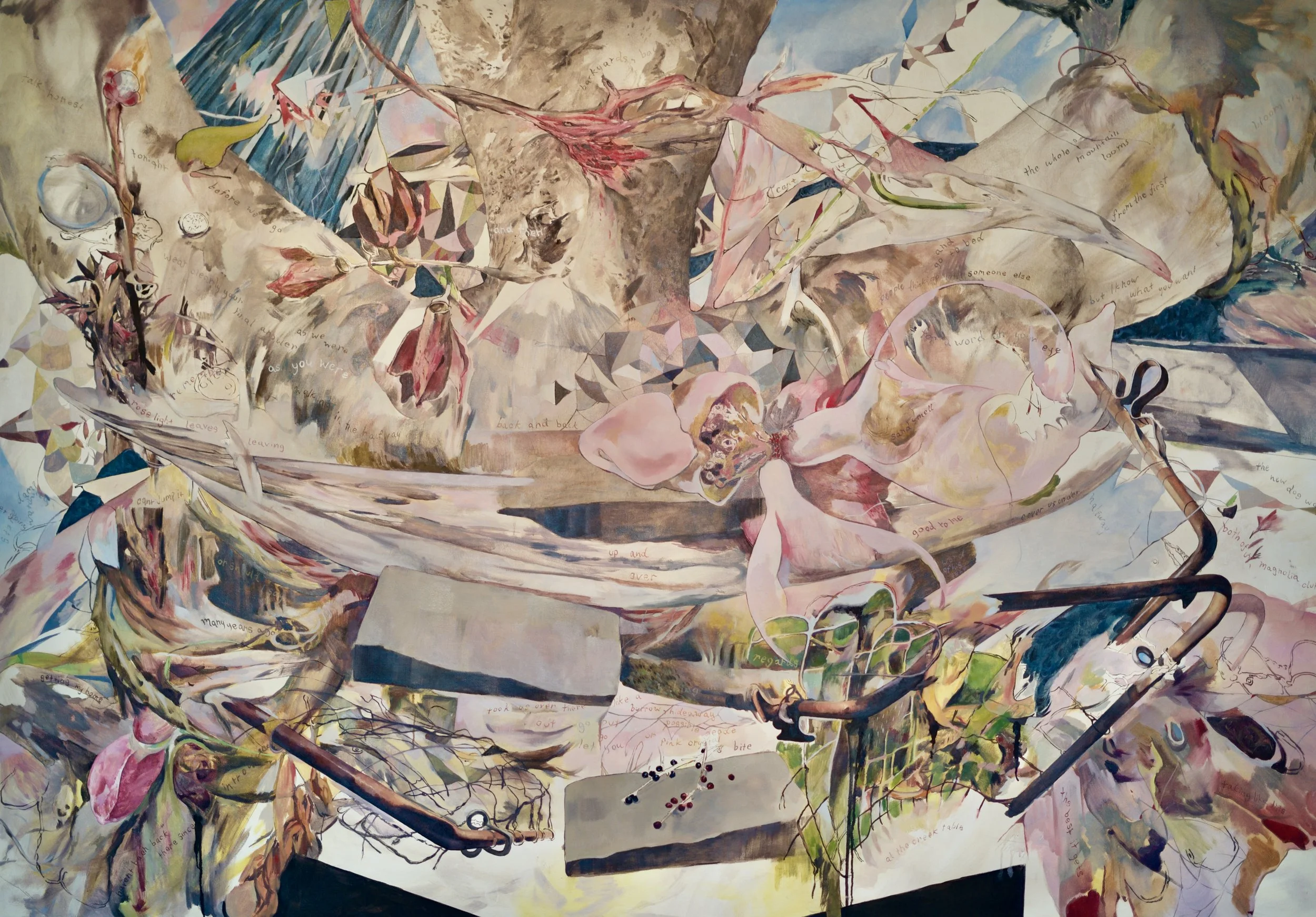   what to make of all I am given , 2026, oil on canvas, 78 × 54 in 