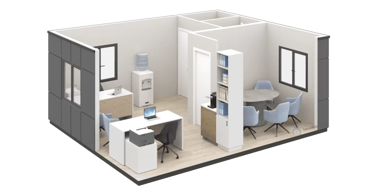 Modular Office with Meeting Room 581 sq ft (54 m2)