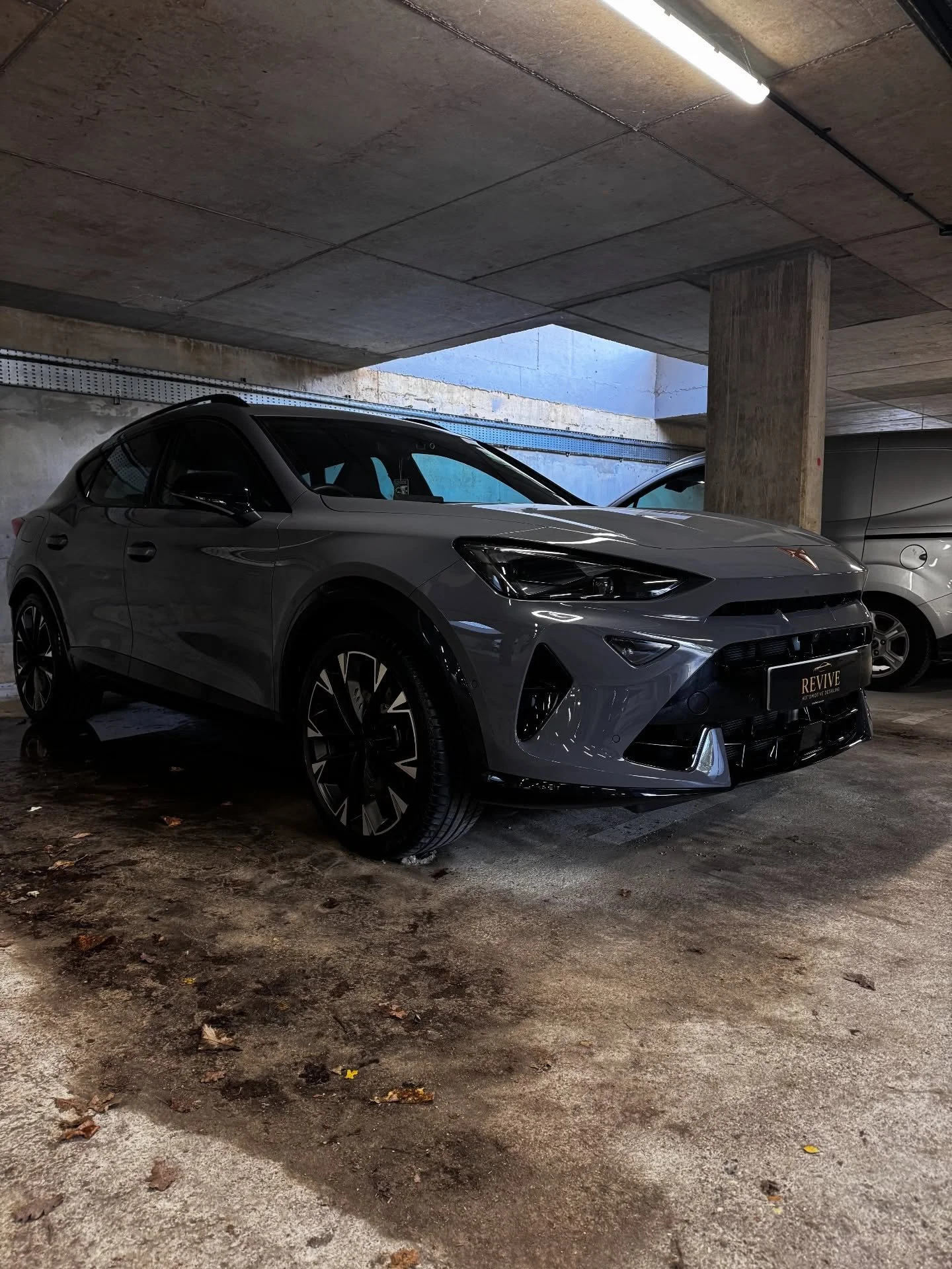 This Nardo Grey paint is now locked in with an incredible, deep gloss and protected from the elements. Water beads right off, and cleaning is a breeze. #Cupra #CupraFormentor #Formentor #VAGGroup #SEATCupra #CupraTribe