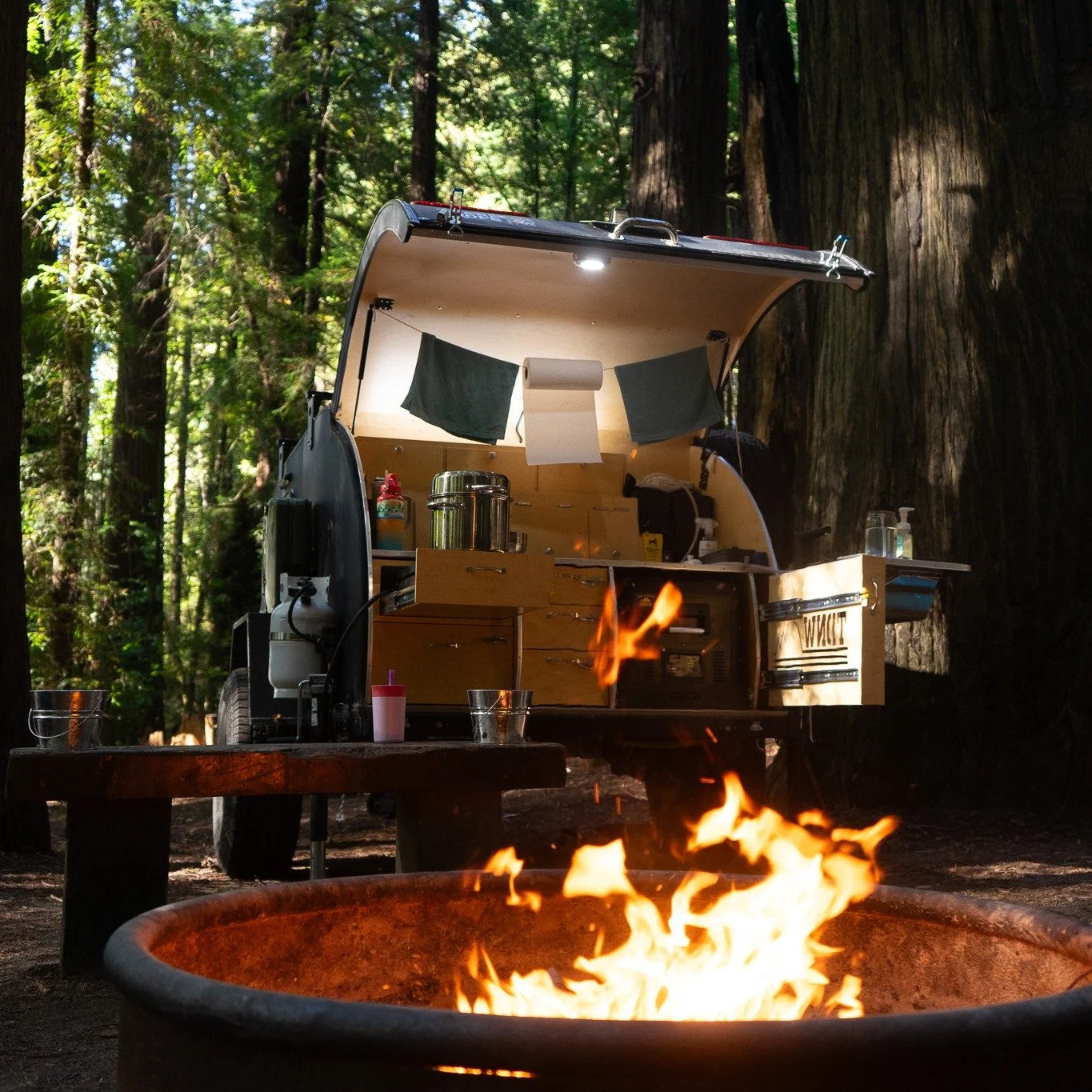 What an unforgettable weekend!

Our 2025 Teardrops NW Family Reunion took us deep into the redwoods for 3 nights of camping, laughter, and connection. We had 7 teardrops all in one campground, late-night campfires, and one incredible potluck where ev