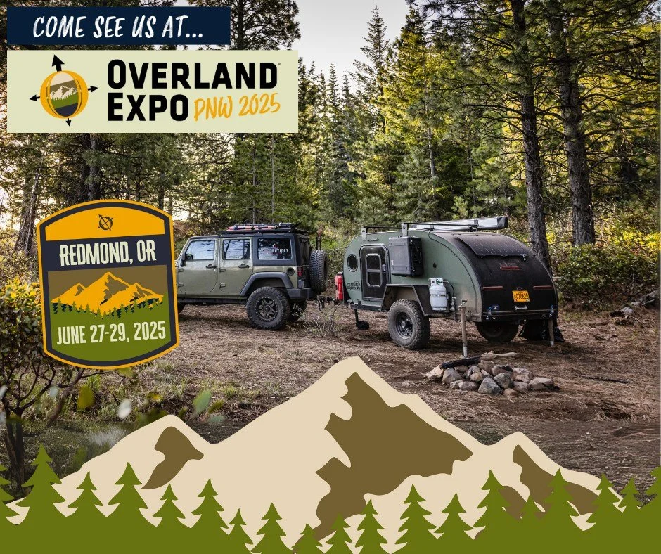 Adventure is calling&hellip; and we&rsquo;re answering it at Overland Expo PNW!
Catch us in Redmond, OR this June with our latest teardrop trailers&mdash;designed for wherever the road (or trail) takes you. 🌲🌲