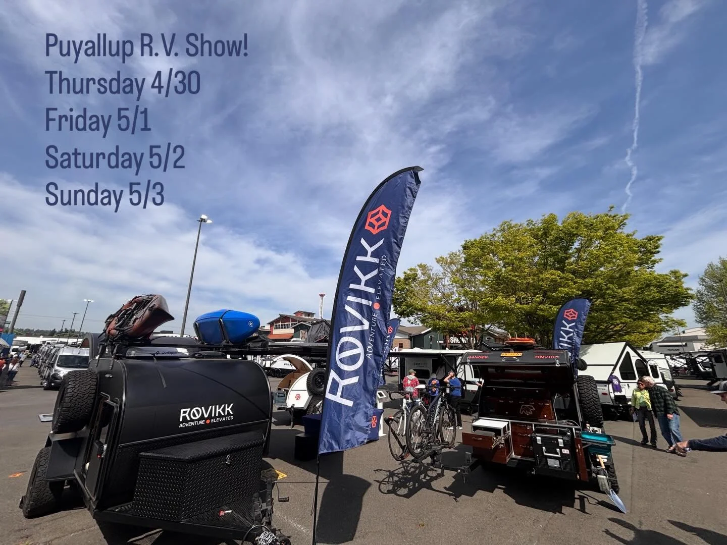 We&rsquo;re LIVE at the Puyallup RV Show this weekend - and you can&rsquo;t miss us.

📍 Find us immediately through the main entrance, we&rsquo;re right as you walk in.

We&rsquo;ve got our most popular builds on display:
&bull; Scout
&bull; Ranger
