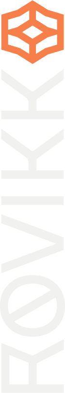 Rovikk vertical wordmark