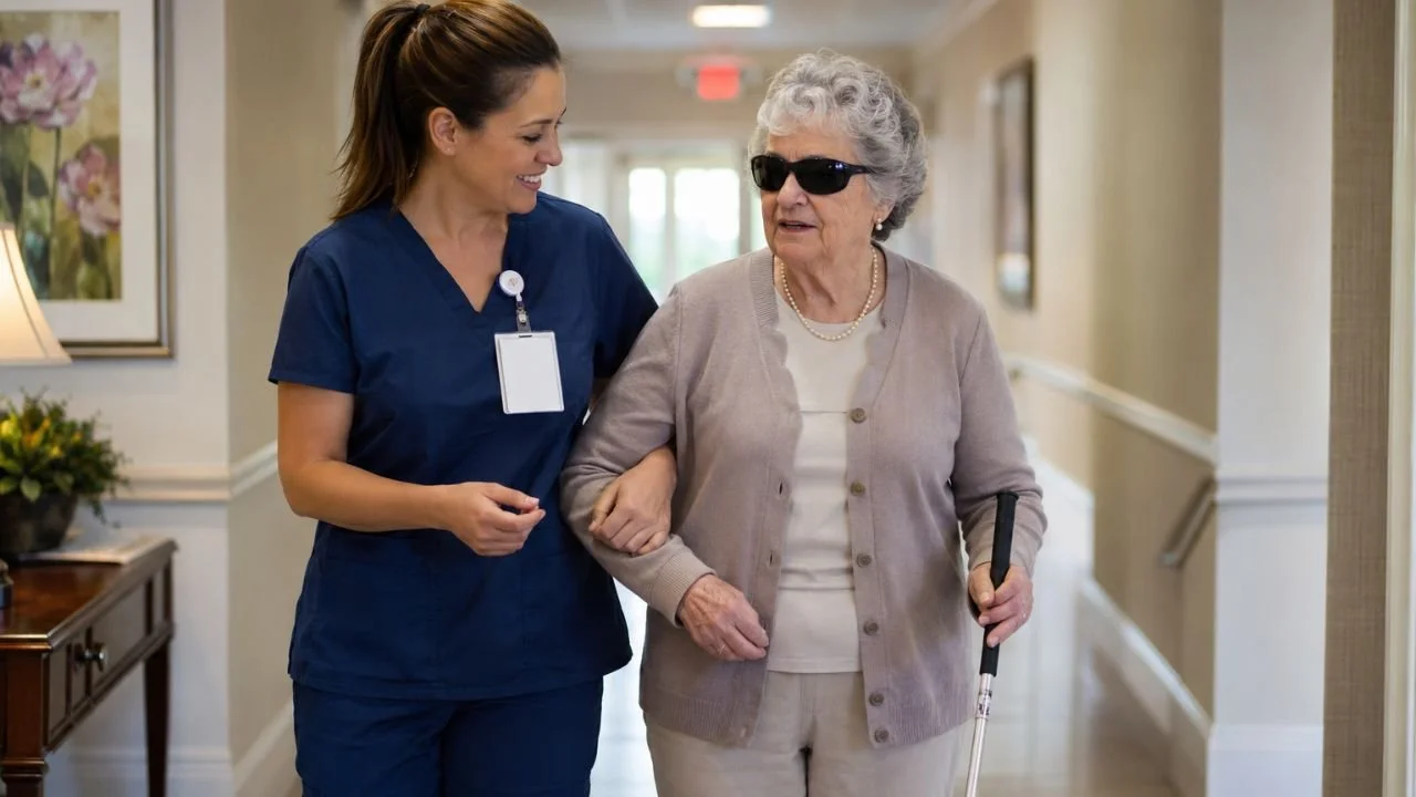 What Questions Should You Ask on a Tour of Assisted Living Communities for Visually Impaired Parents?