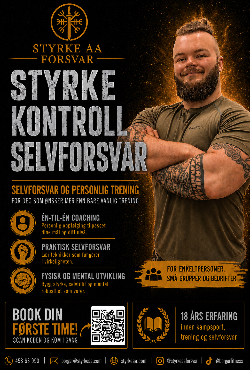 Styrke Aa Forsvar plakat, reklame, book nå.png
