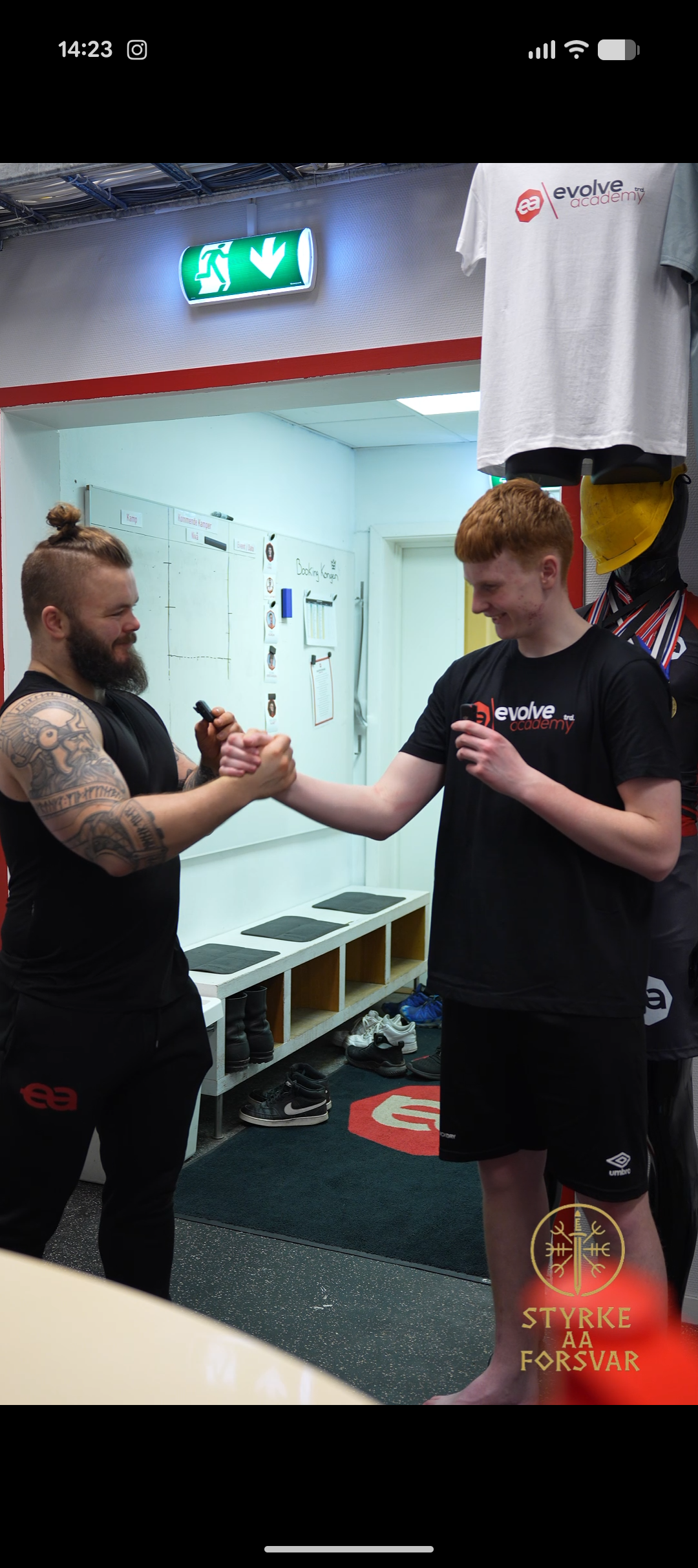 Kacper er meget fornøyd med sine PT-timer innen kampsport