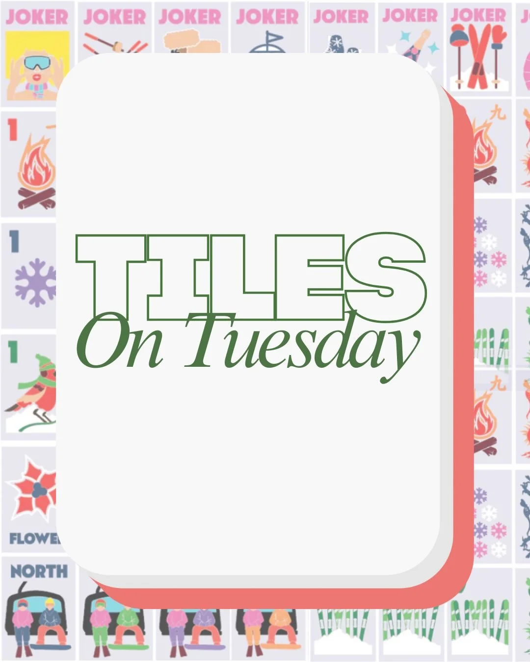 For today&rsquo;s Tiles on Tuesday, we want to share our winter themed tile sets: The Chalet set from @bespoke_mahjong and the Apres Ski set from @charlestonmahjongclub (sold out online) 🎿❄️ Perfect for cozy nights, with a touch of winter magic in e