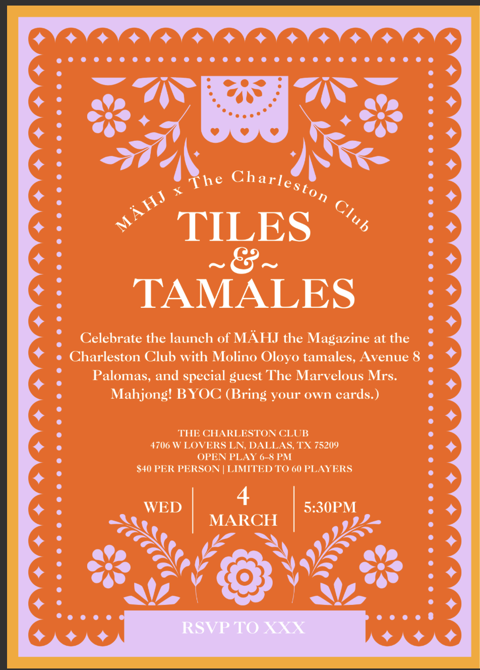 Tiles and Tamales with Mahj Magazine