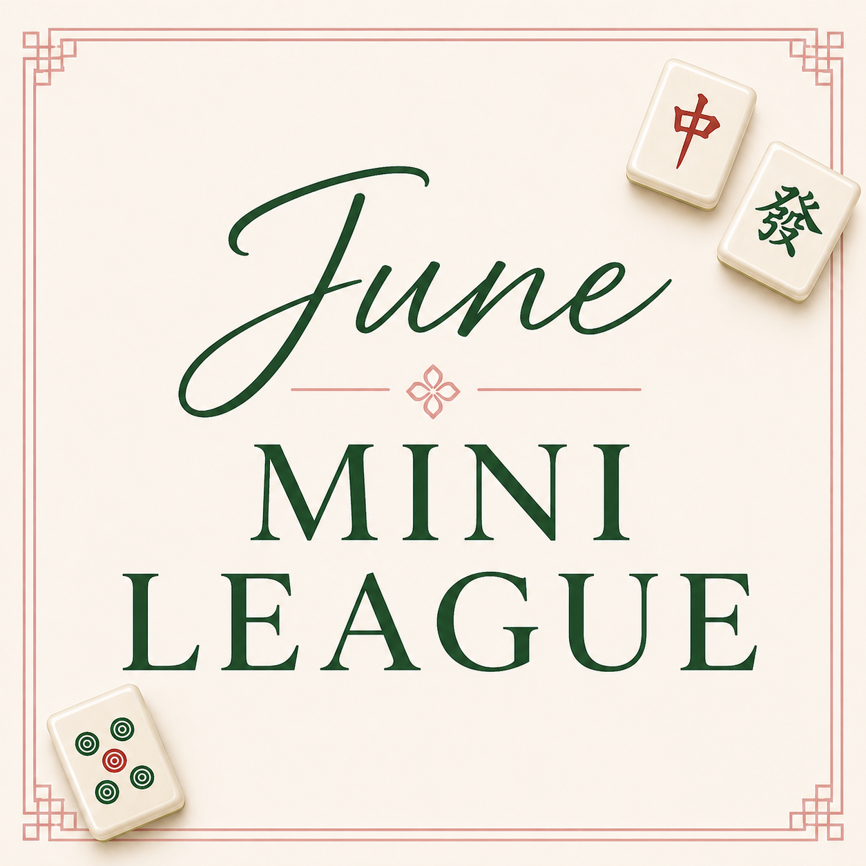 June Mini League- 3 weeks (June 3, 10, 17 or 24)