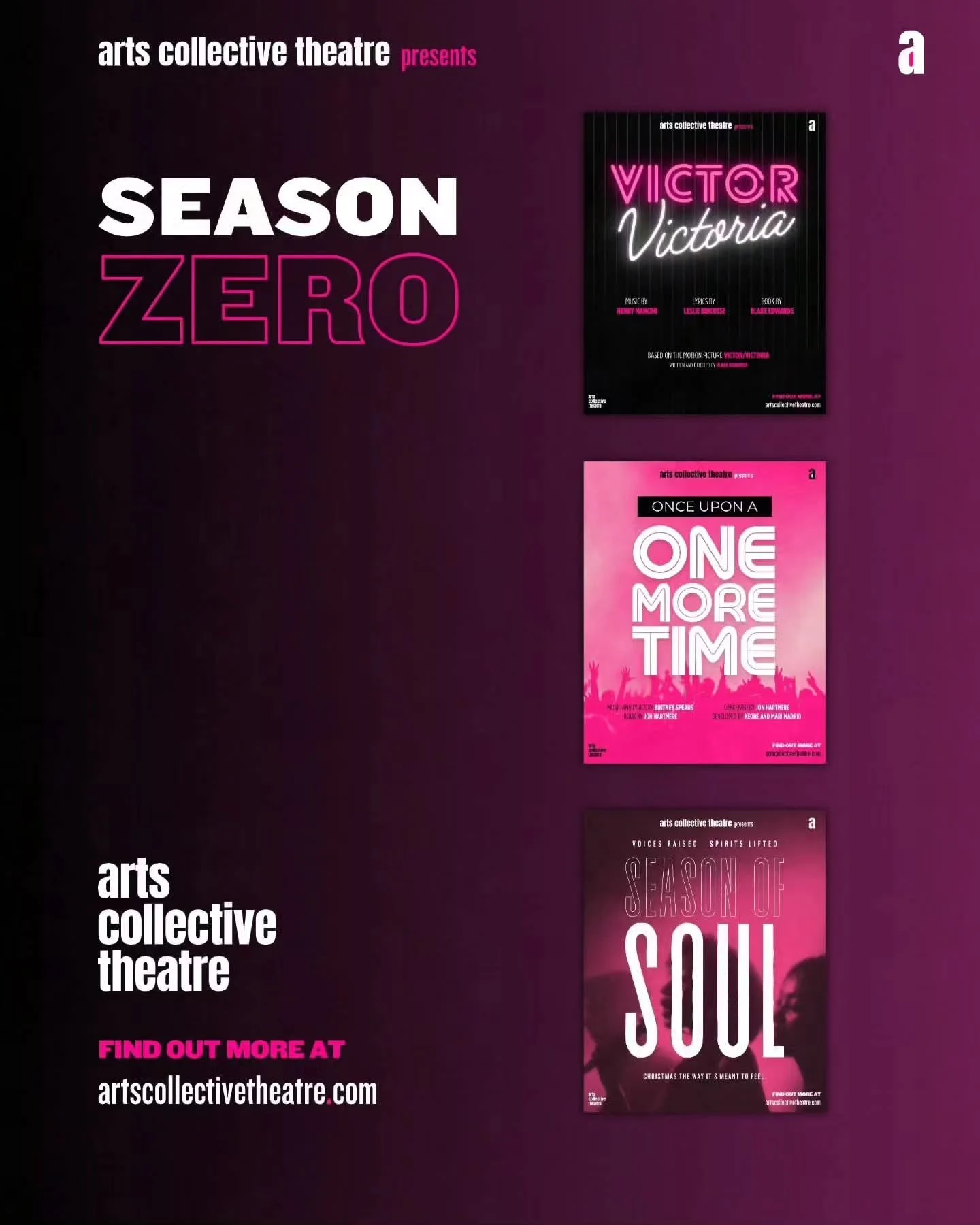 We are NOW CASTING our inaugural 
SEASON ZERO!!!!! 

If you'd like to be considered for our first 3 shows please submit your Auditions ASAP

Check out our website for more info.

www.artscollectivetheatre.com