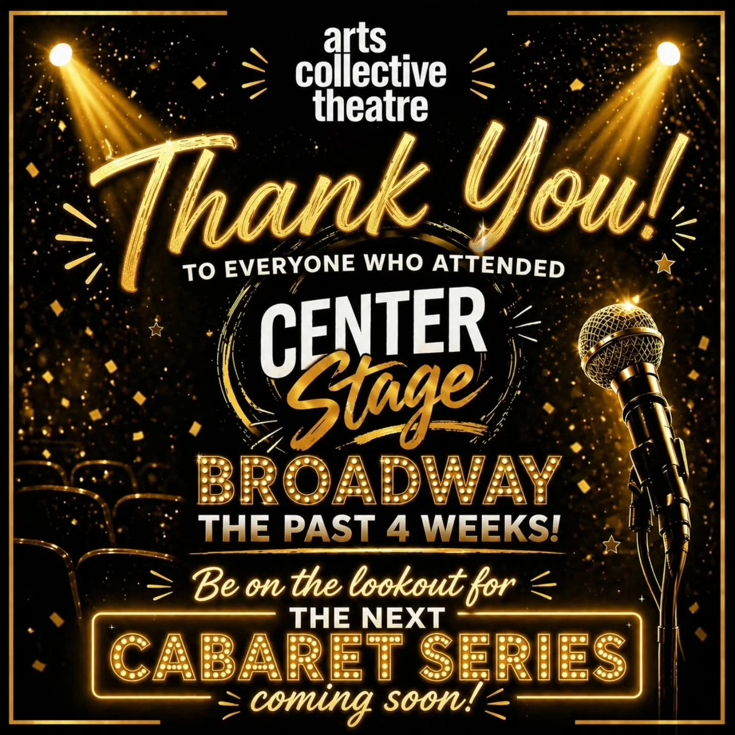 Four Wednesdays. Countless moments. A whole lot of magic. ✨

From golden age classics to powerhouse contemporary hits, Center Stage: BROADWAY lit up the room in a way that only live performance can. To every single person who walked through those doo