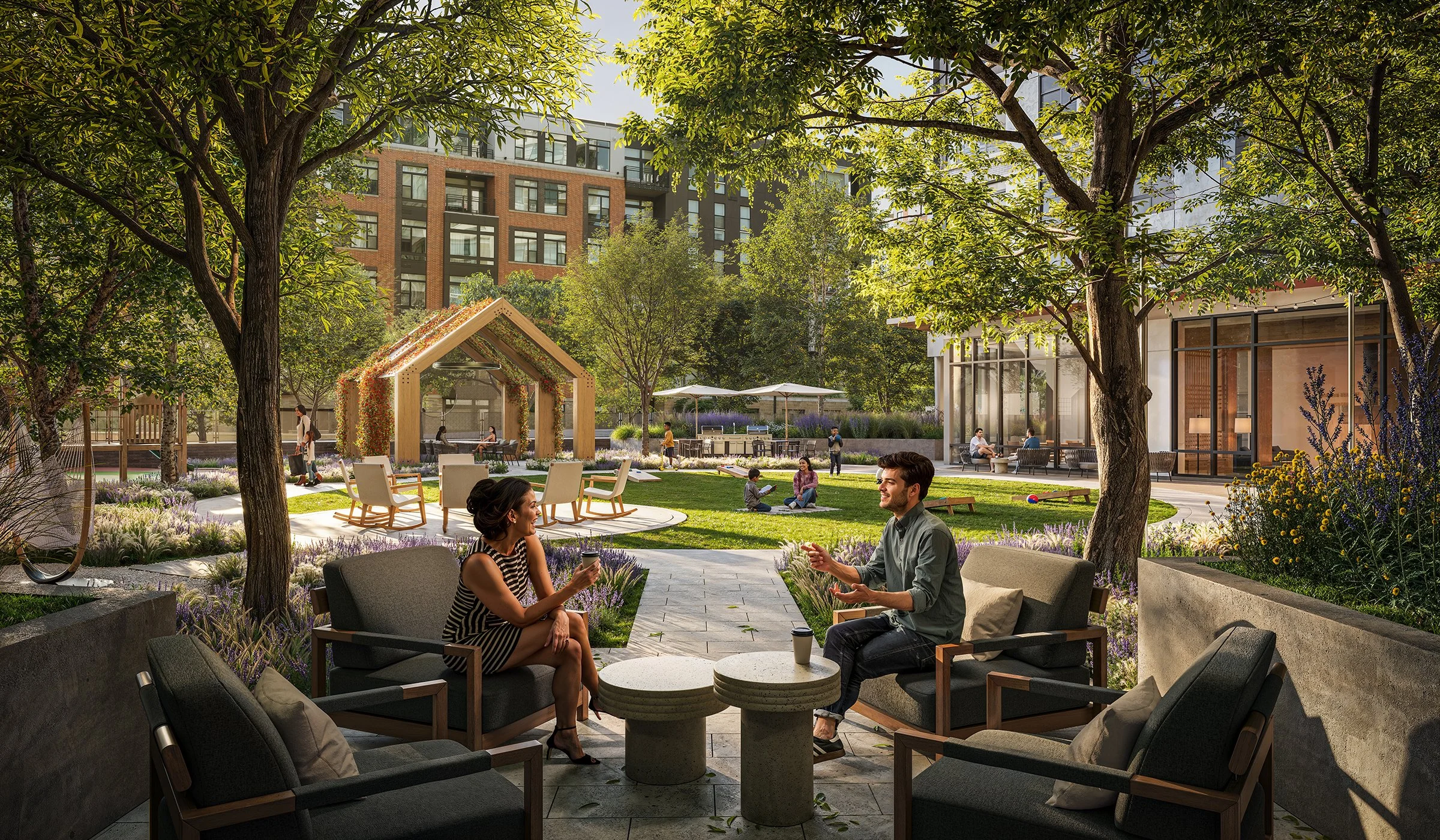  
Ground Level Courtyard