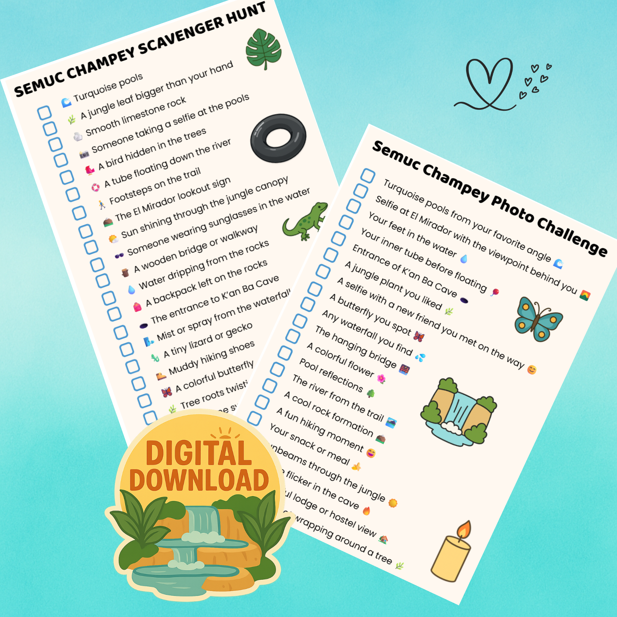 Semuc Champey Scavenger Hunt + Photo Challenge
