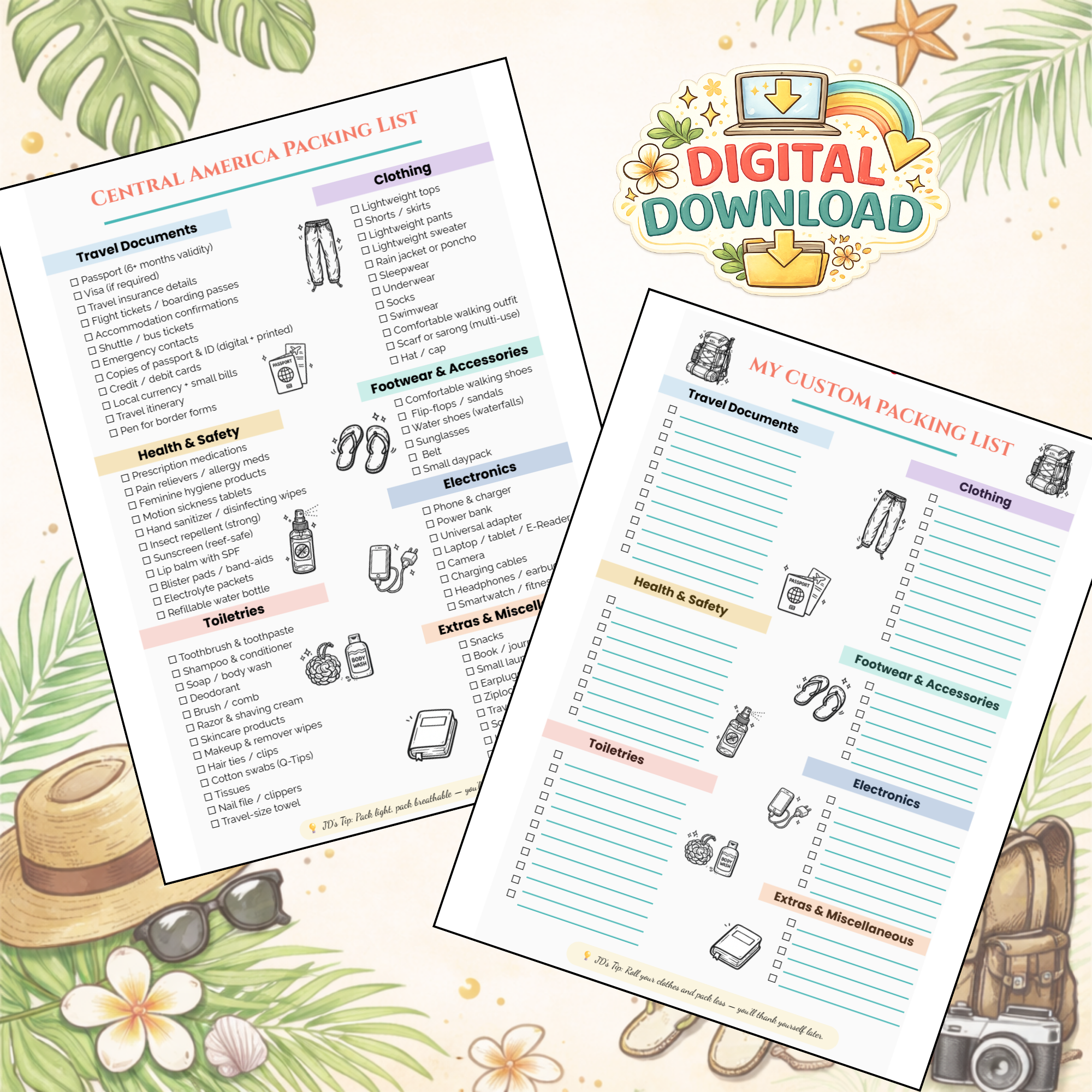 Central America Packing List