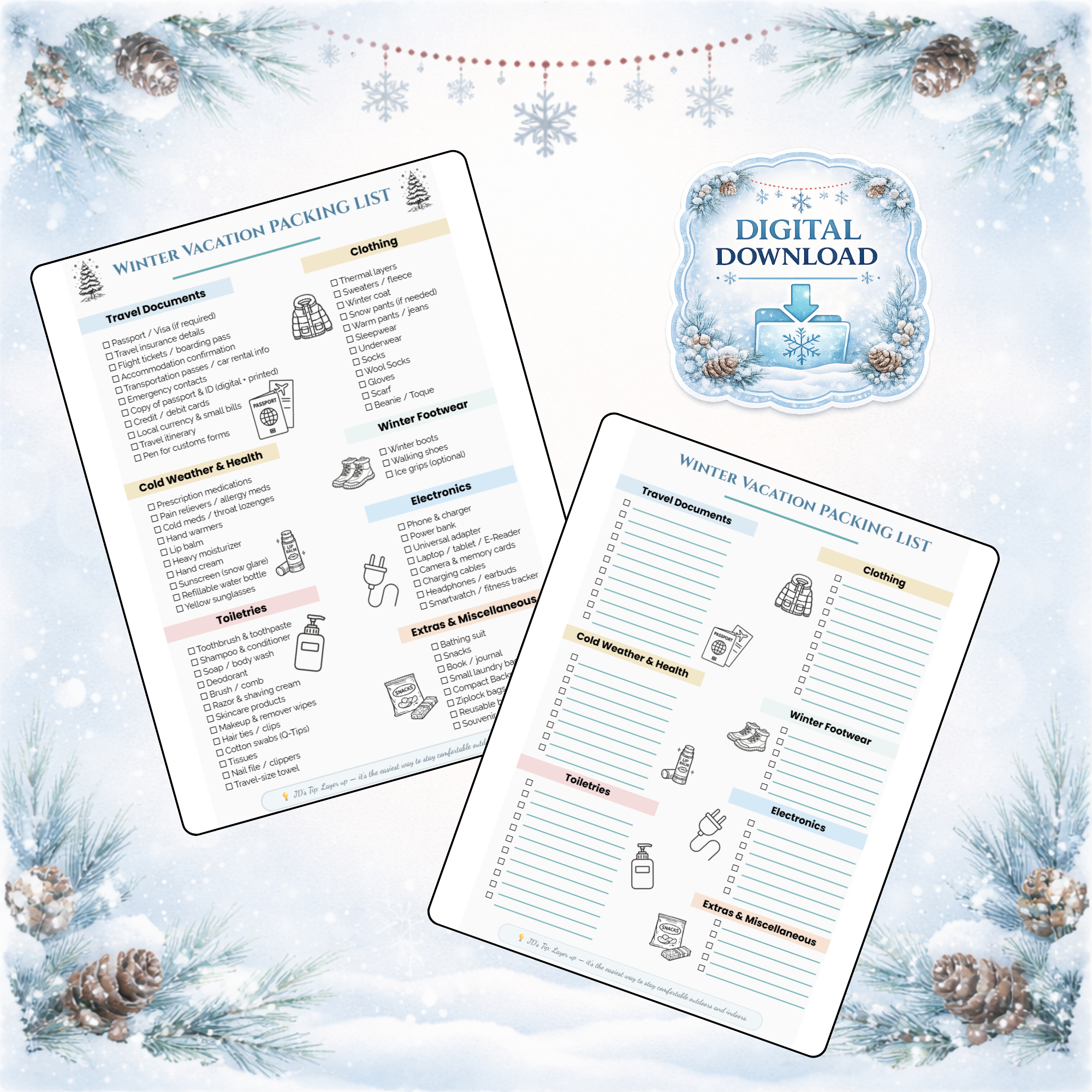 Winter Vacation Packing List