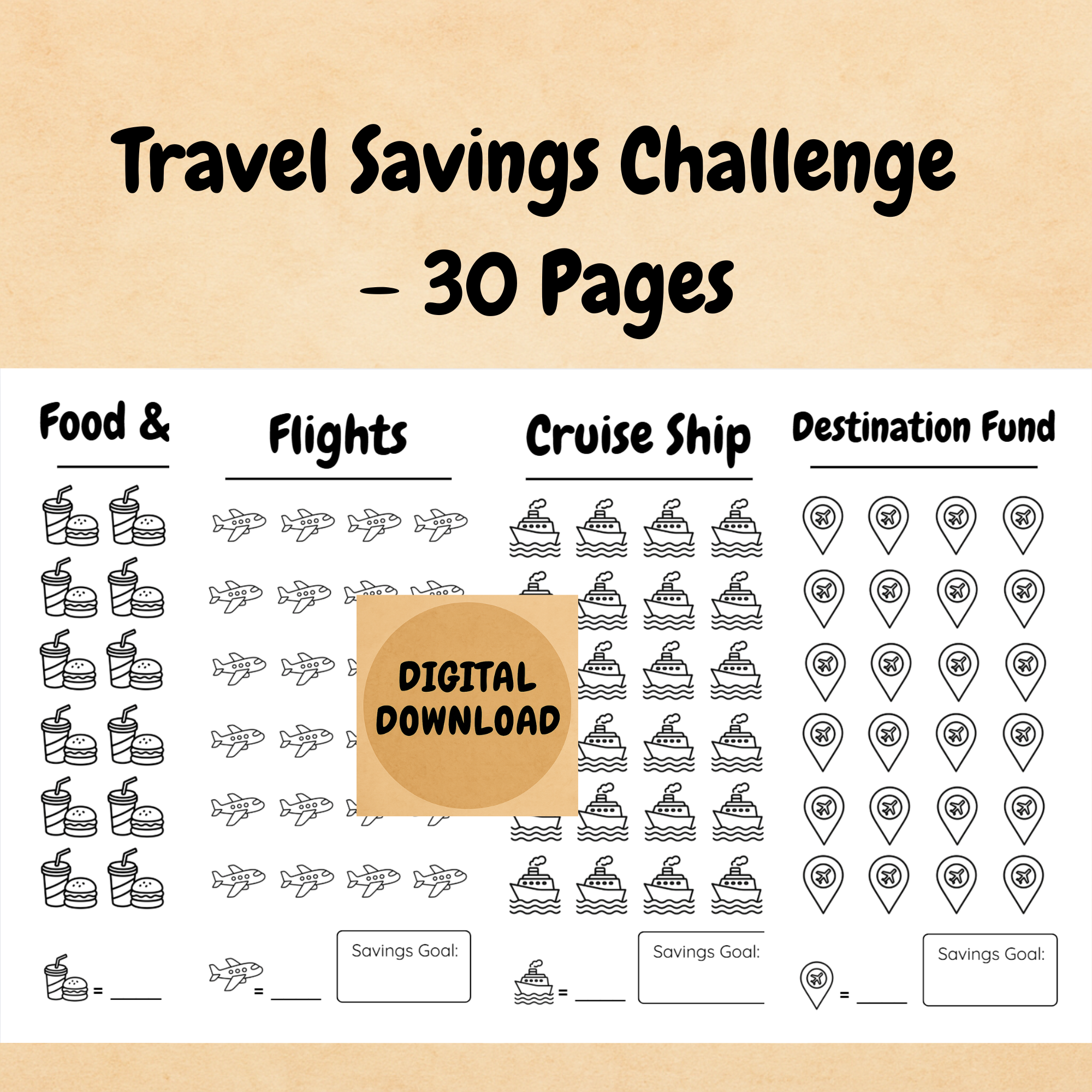 Travel Savings Challenge Bundle