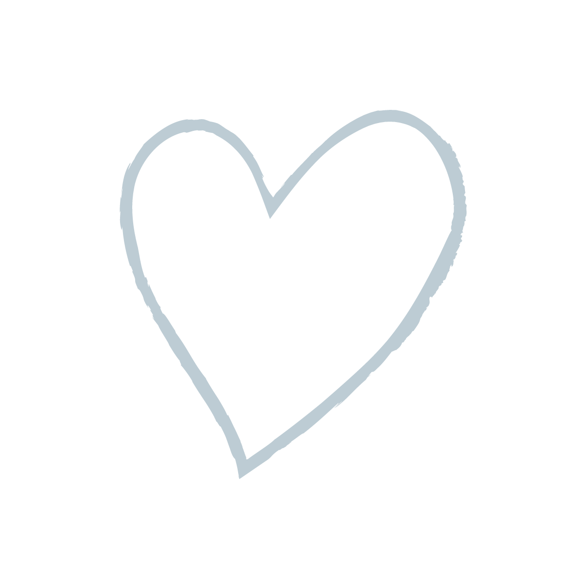 Hand-drawn heart outline with the words "Be Kind" written inside, black background.