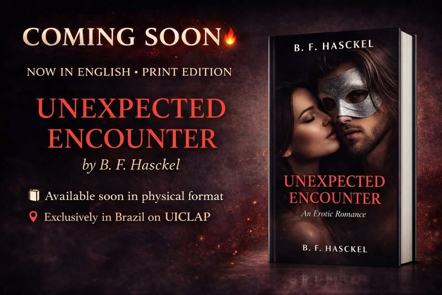 🔥 VEM A&Iacute;&hellip; 🔥
Meu livro Encontro Inesperado agora ganha uma vers&atilde;o em ingl&ecirc;s! ❤️
Uma hist&oacute;ria intensa, cheia de desejo, mist&eacute;rio e emo&ccedil;&otilde;es que v&atilde;o te prender do come&ccedil;o ao fim&hellip