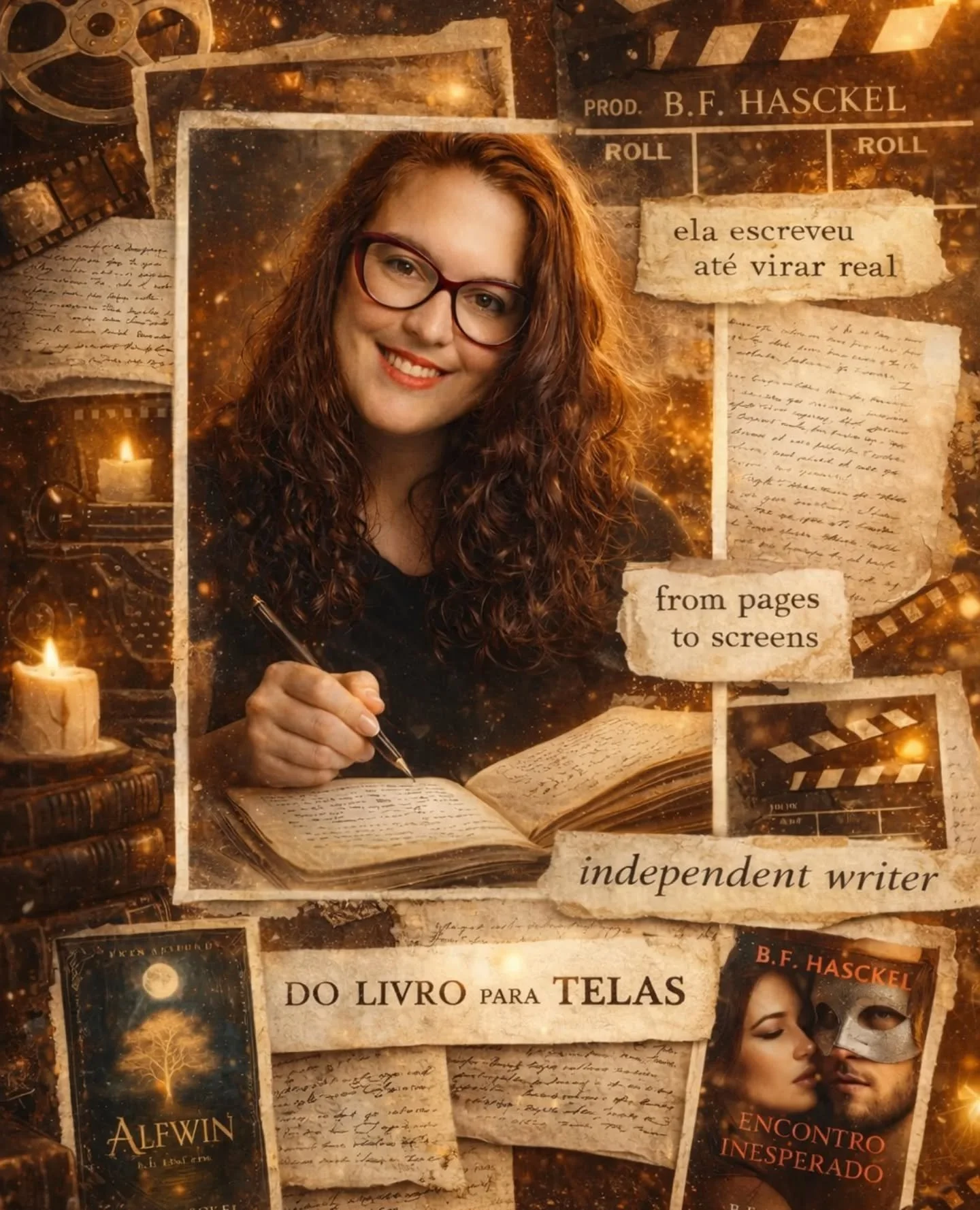 Entre p&aacute;ginas escritas no sil&ecirc;ncio&hellip; e cenas que ainda v&atilde;o ganhar vida ✨🎬

Do livro para as telas.

N&atilde;o &eacute; s&oacute; sobre escrever hist&oacute;rias &mdash;
&eacute; sobre construir mundos que merecem ser visto