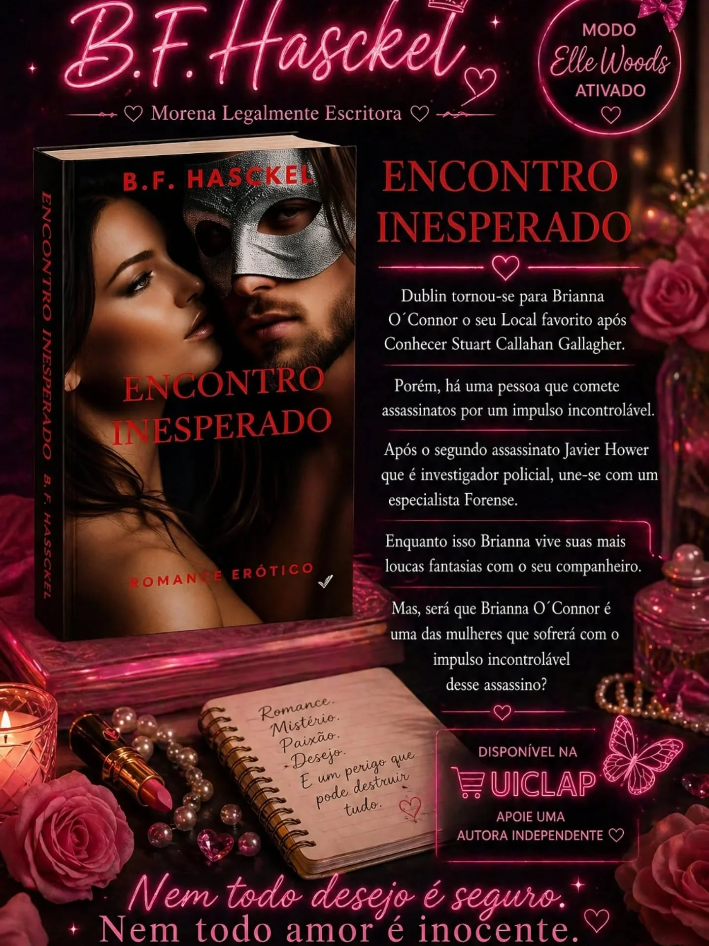 ❤️&zwj;🔥✨ Modo Elle Woods: PERIGOSAMENTE ATIVADO ✨❤️&zwj;🔥

Nem todo desejo &eacute; seguro&hellip;
e nem todo amor &eacute; inocente.

📖 Encontro Inesperado n&atilde;o &eacute; s&oacute; um romance.
&Eacute; tens&atilde;o, mist&eacute;rio&hellip;