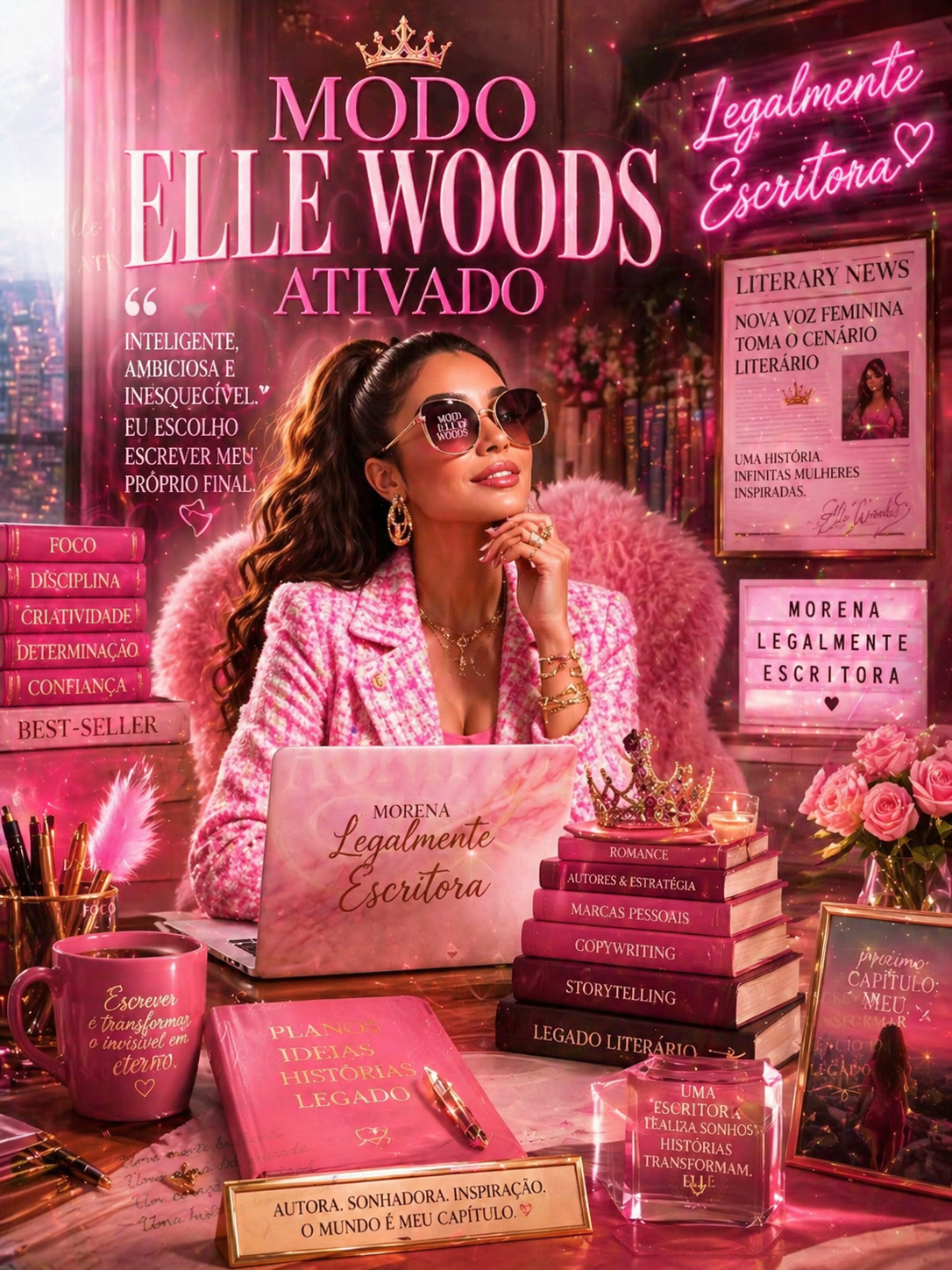 Modo Elle Woods – Ativado: O poder de ser uma Morena Legalmente Escritora 💖

