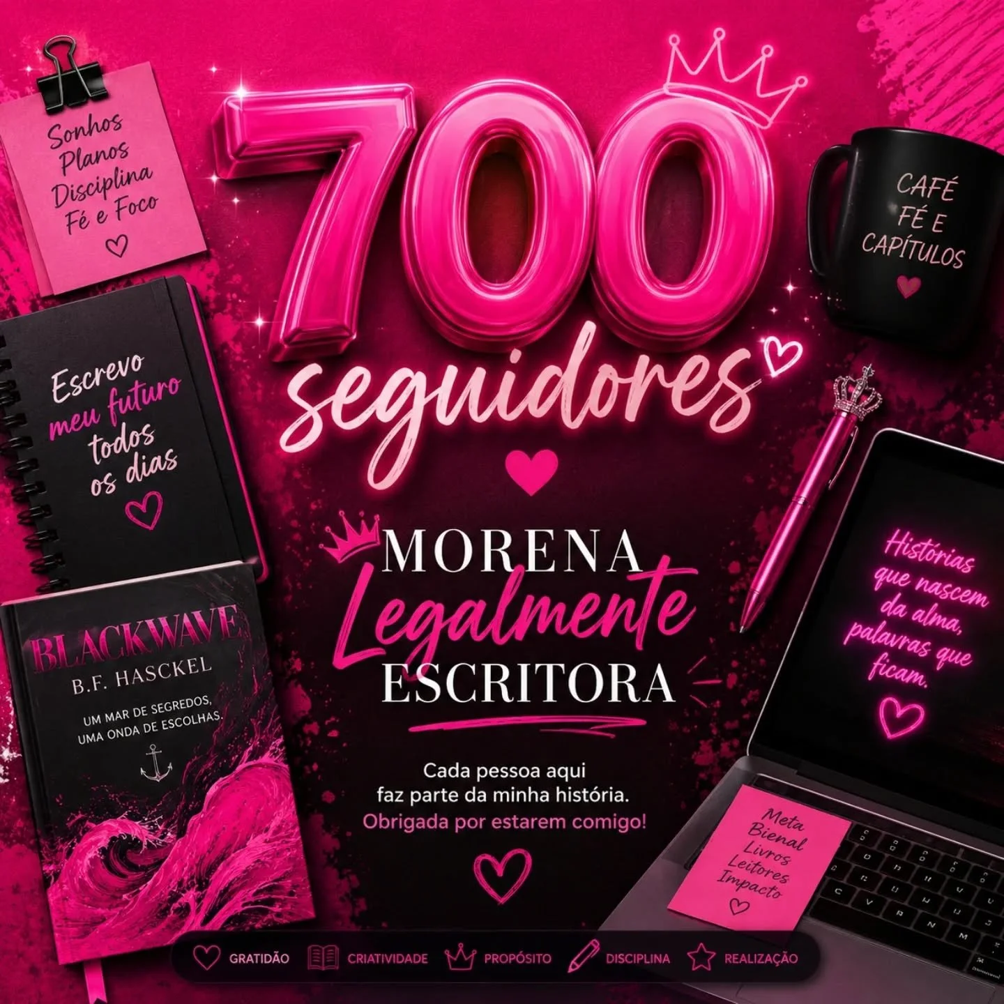 Estou muito feliz com isso aqui 700 seguidores 💎