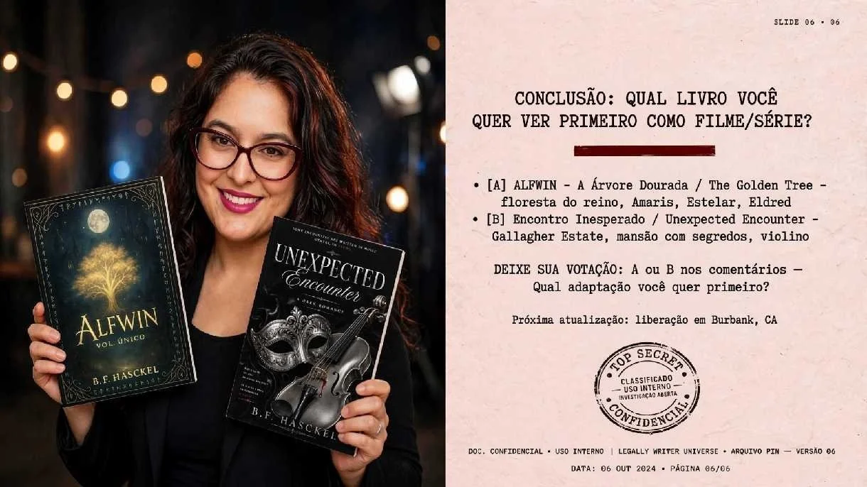 Encontro Inesperado vs ALFWIN: Qual livro você quer ver primeiro como série? Vote A ou B