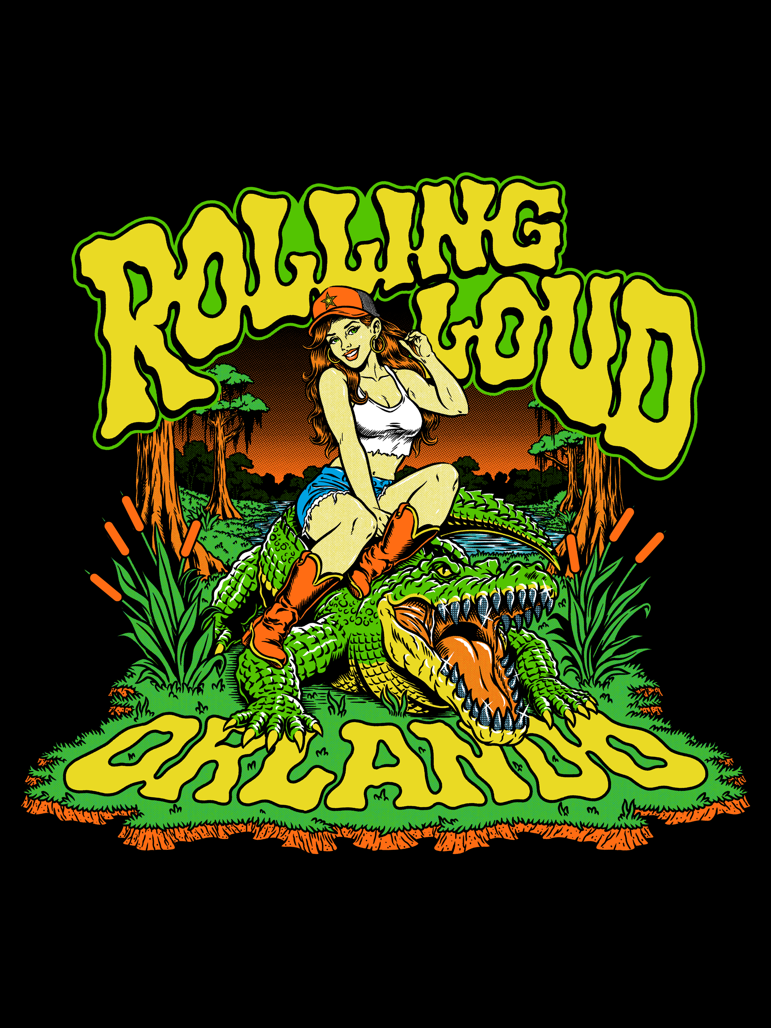 ROLLING LOUD - SWAMP WRASSLIN | T-SHIRT GRAPHIC