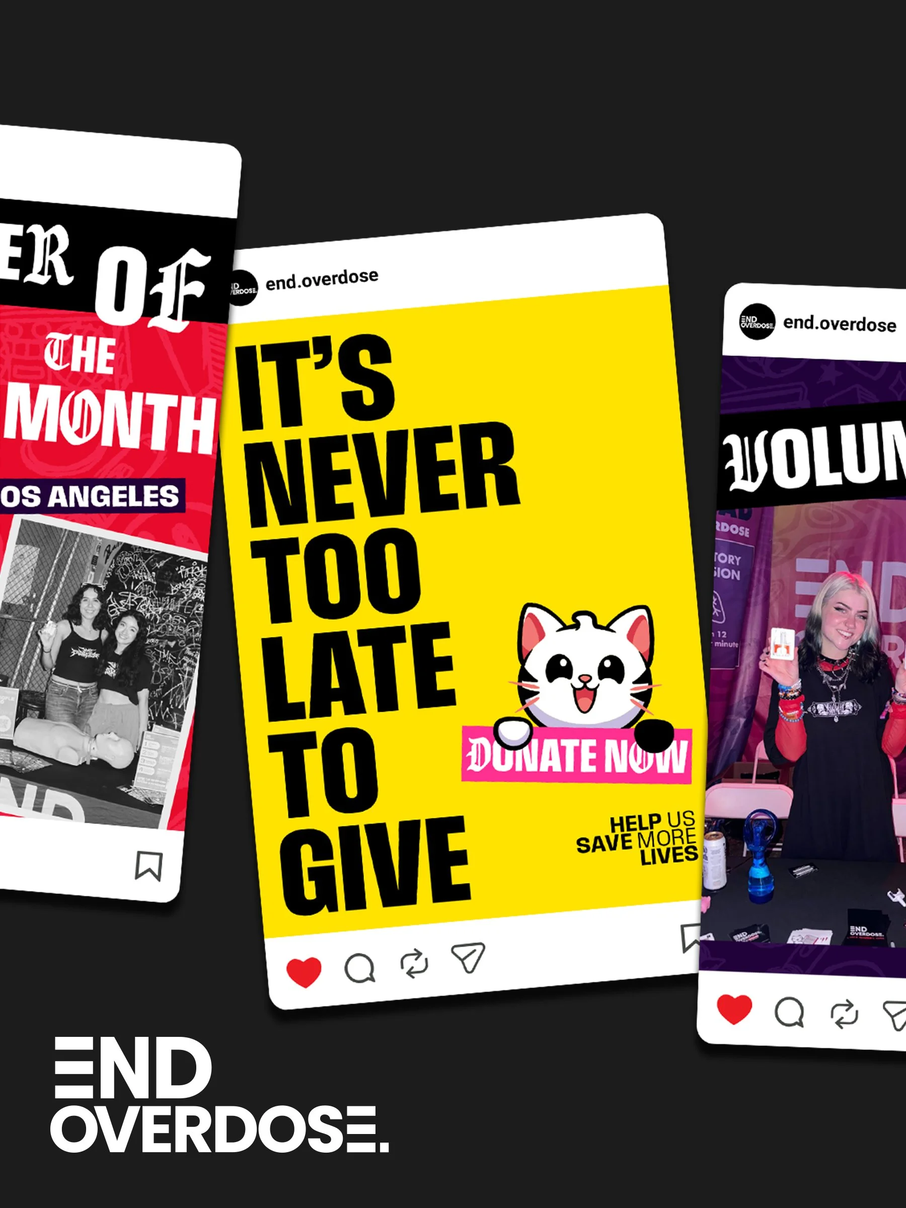 END OVERDOSE REBRAND
