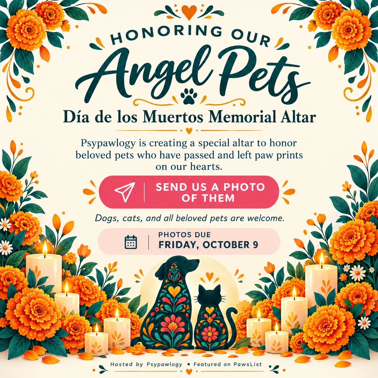 Psypawlogy Angel Pets Memorial Altar