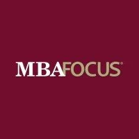 MBA Focus logo on a maroon background