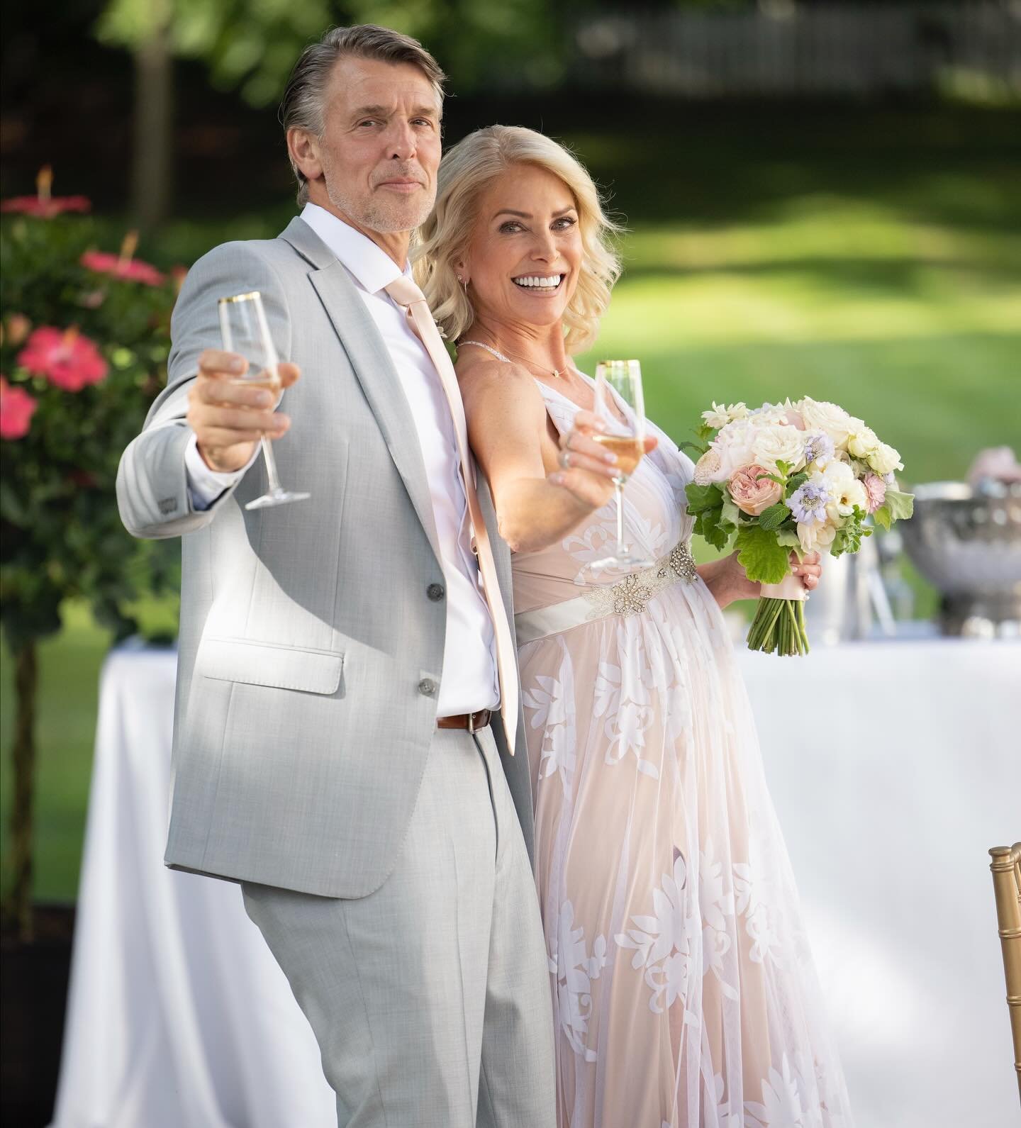 #happythrowbackthursday 
.
THIS IS US!! Our wedding day 🥂back on July 21st, 2021!
.
We&rsquo;re the whole happy 😊 Kitt &amp; Kaboodle!
.
#kittnkaboodle #kjrenovations #thetomkitt #kristenjensen #decoration #renovationspecialists #luxurydesign #luxu