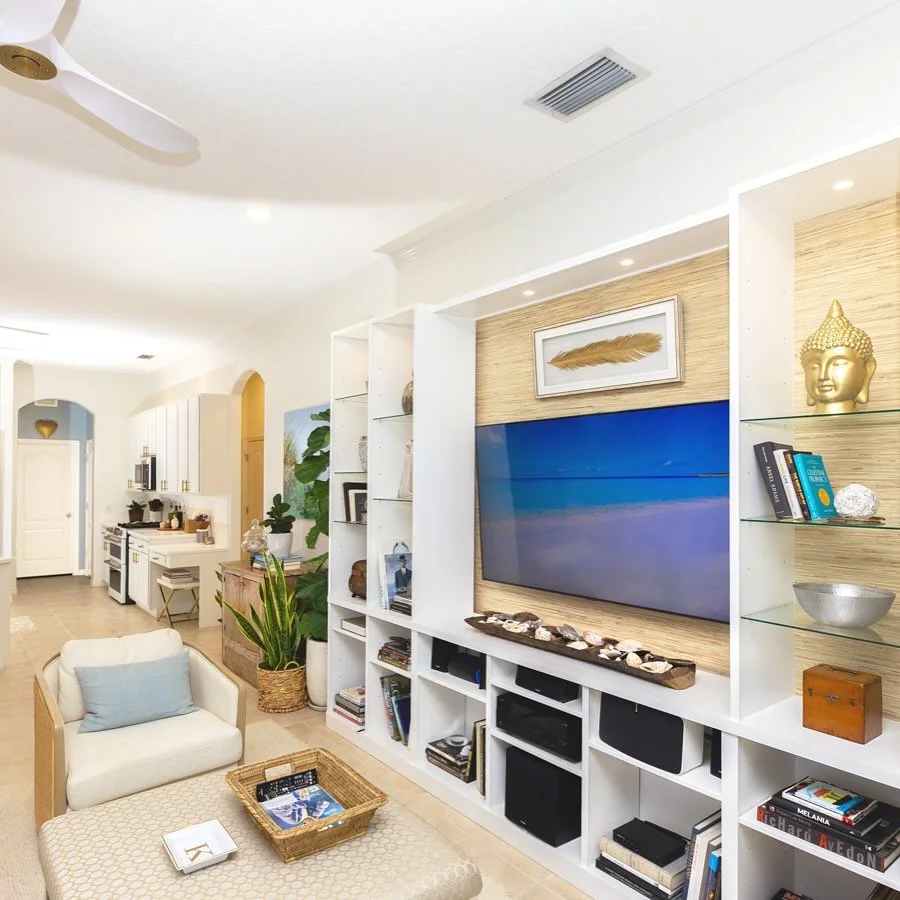 Transforming and updating spaces is our specialty. 🏠👓💡🛠️🪚🪛📷
Tom designed and built this custom TV 📺 -shelving. 
Can’t wait to show you more…..
#lwr #lwrinteriors #sarasotaflorida #sarasota #sarasotaphotographer #sarasotainterior