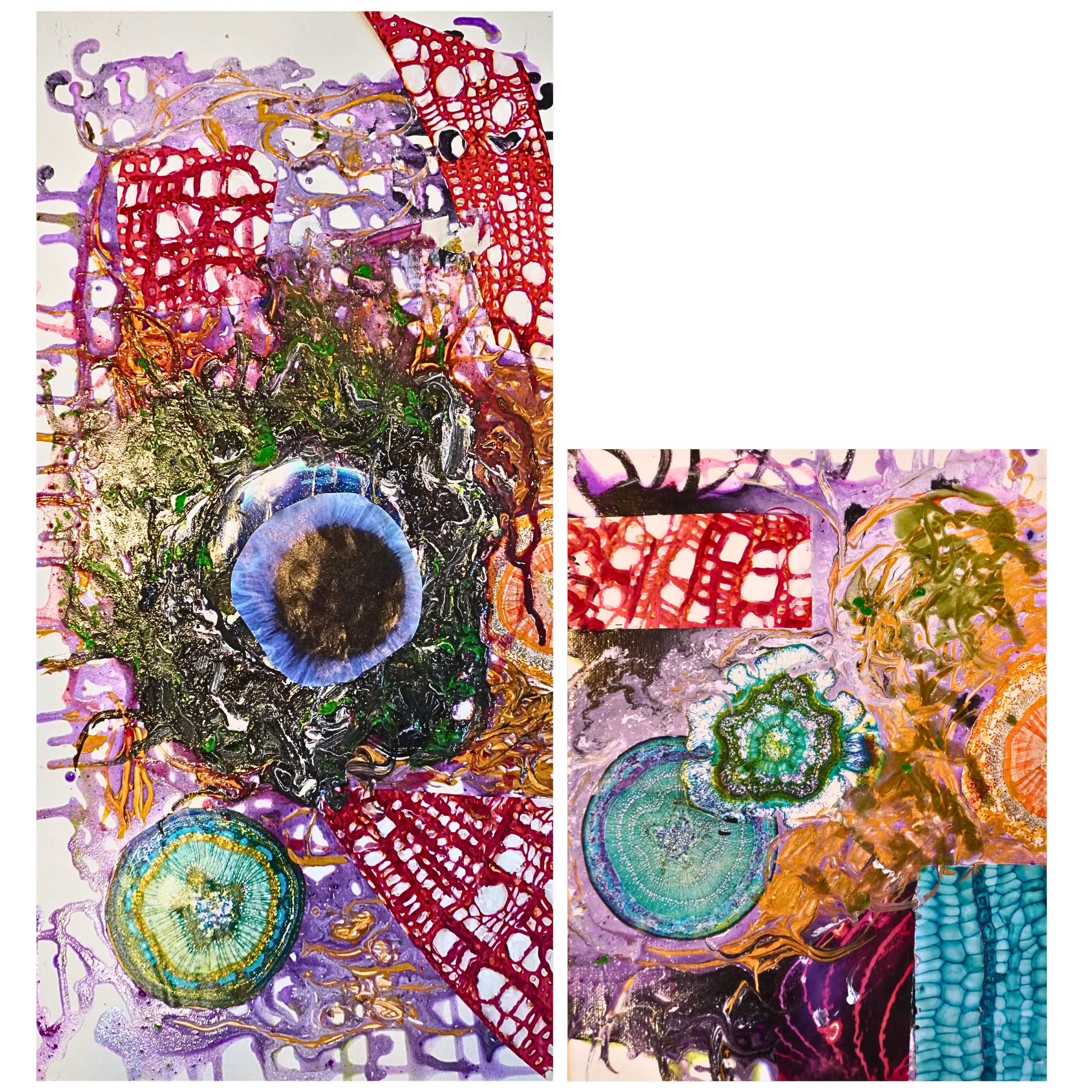 Mixed Media, 8.5x14 10x10