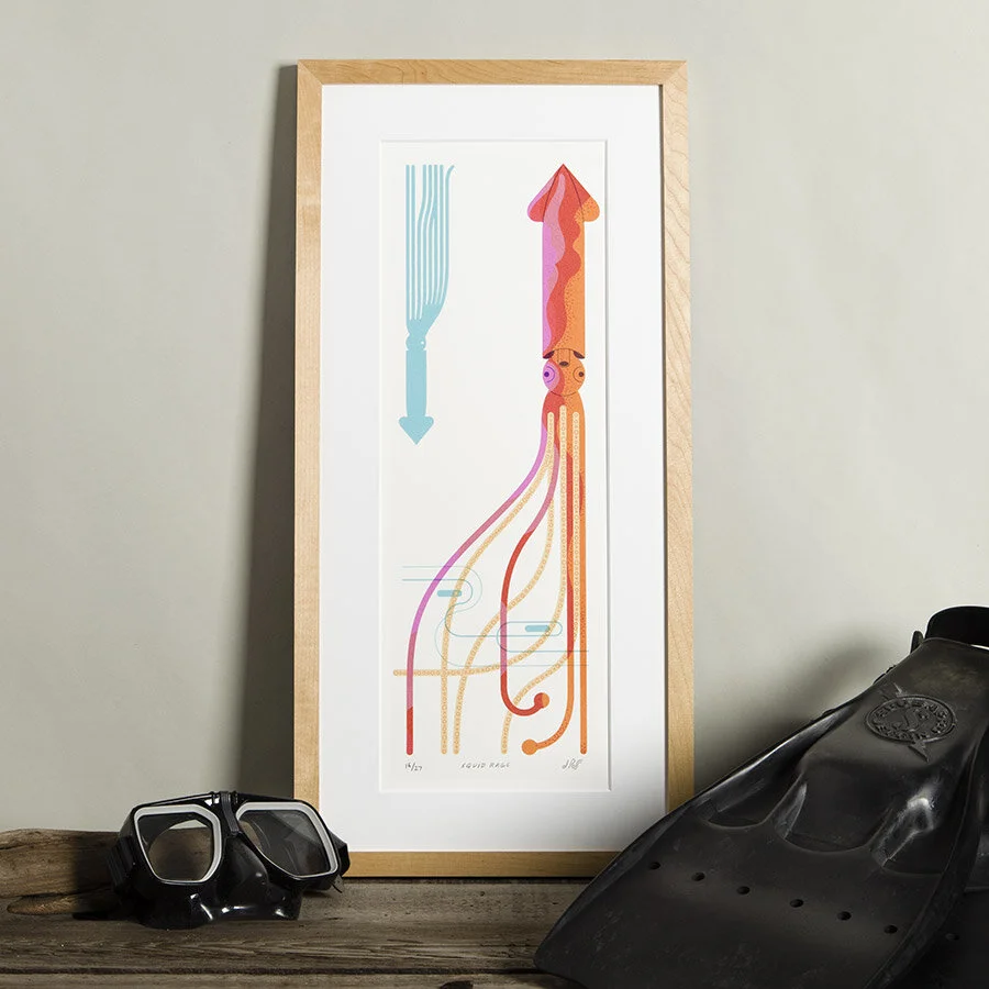 Squid Rage Print