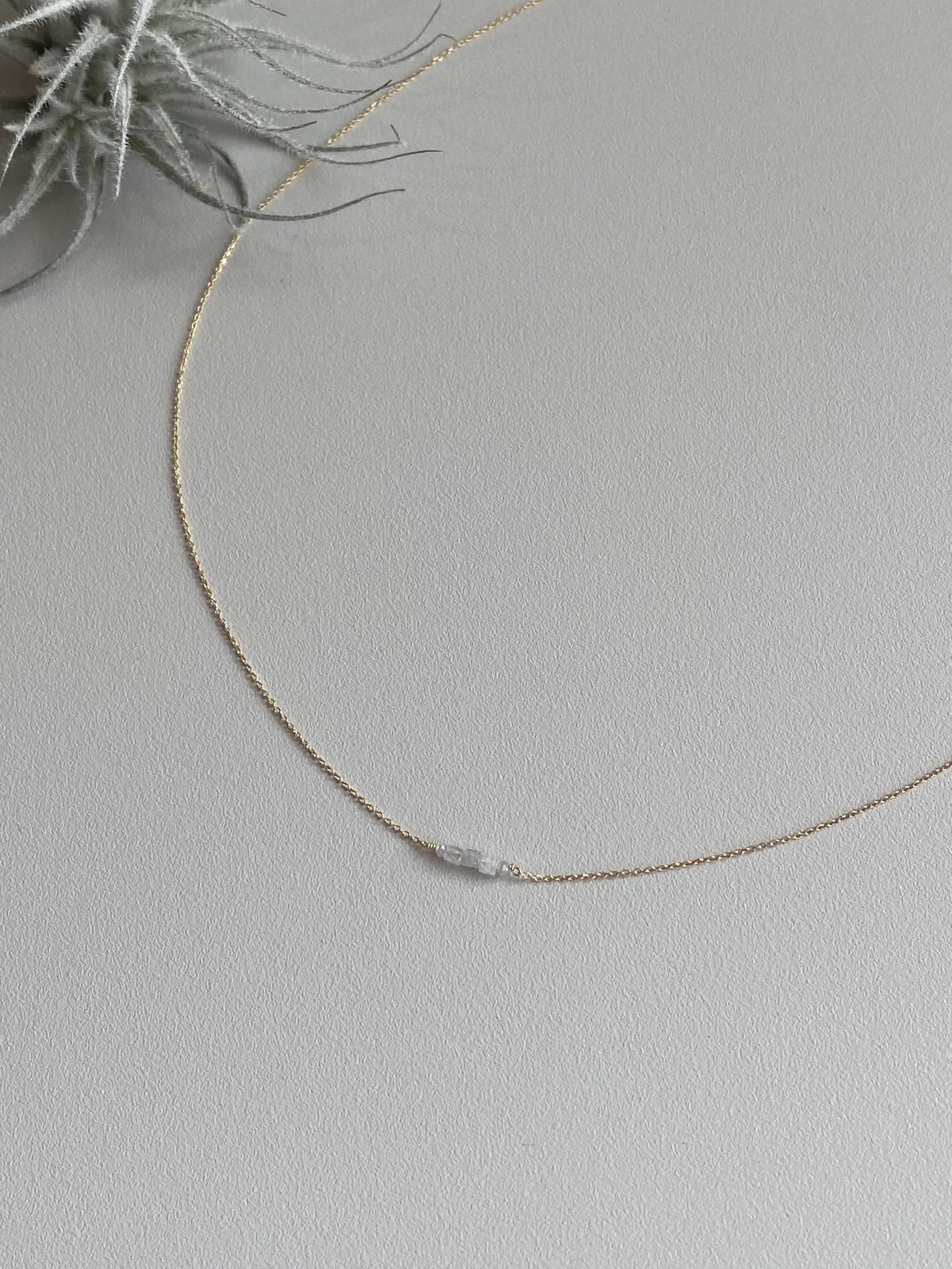 Mixed Raw Diamonds Necklace