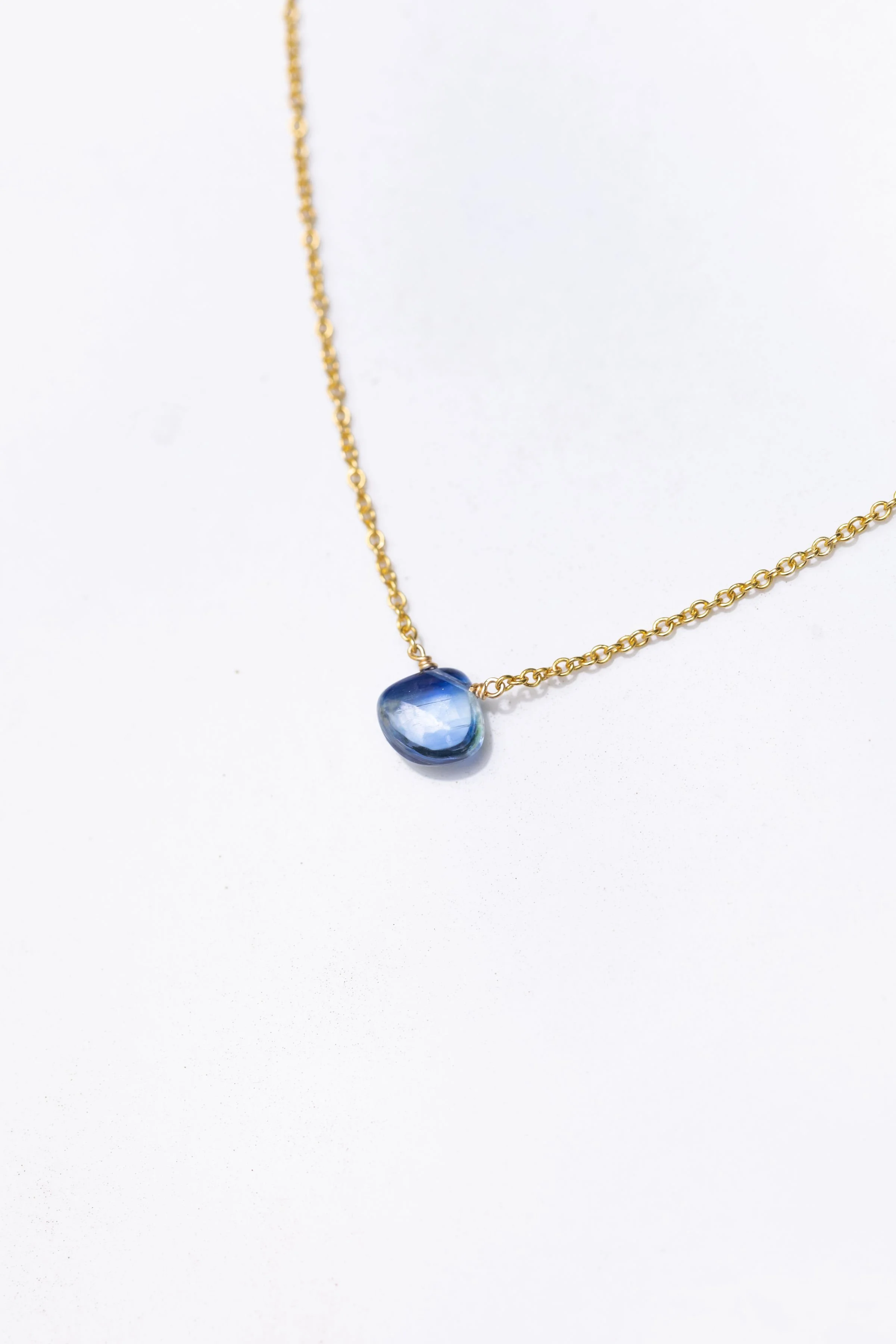 Single Gem Drop Necklace - Kyanite