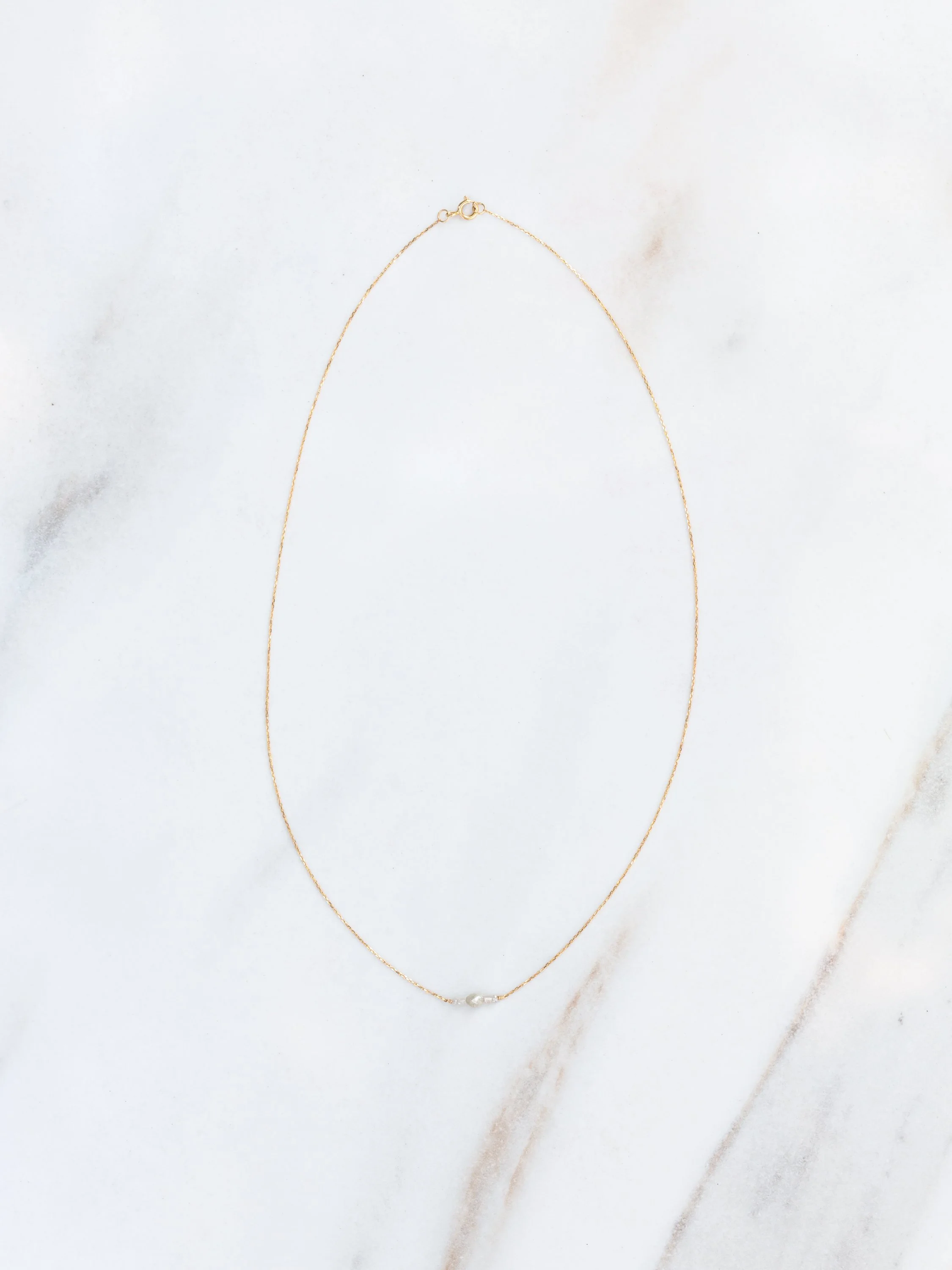 Mixed Raw Diamonds Necklace