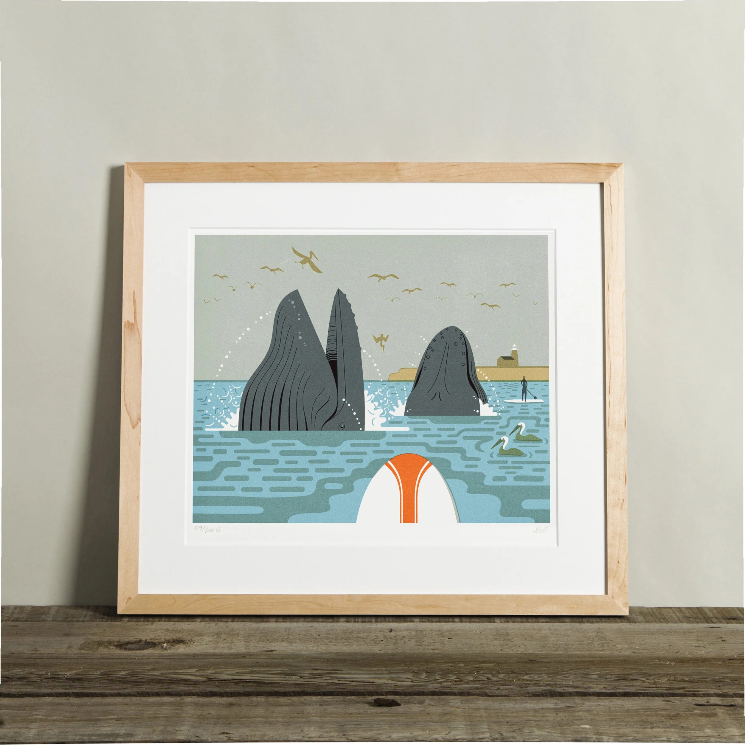 Humpbacks Print