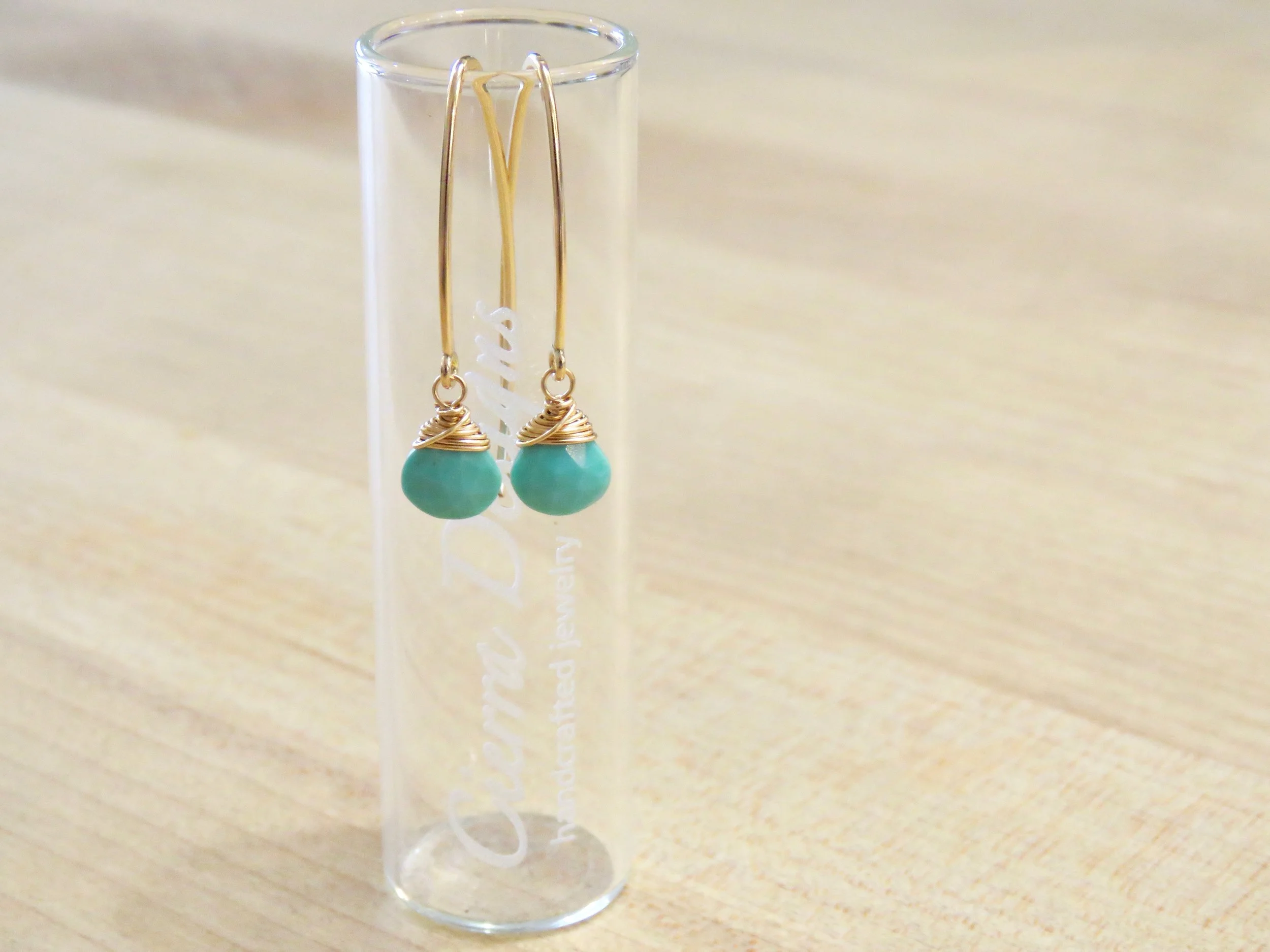 Loop Hook Earrings - Sleeping Beauty Turquoise