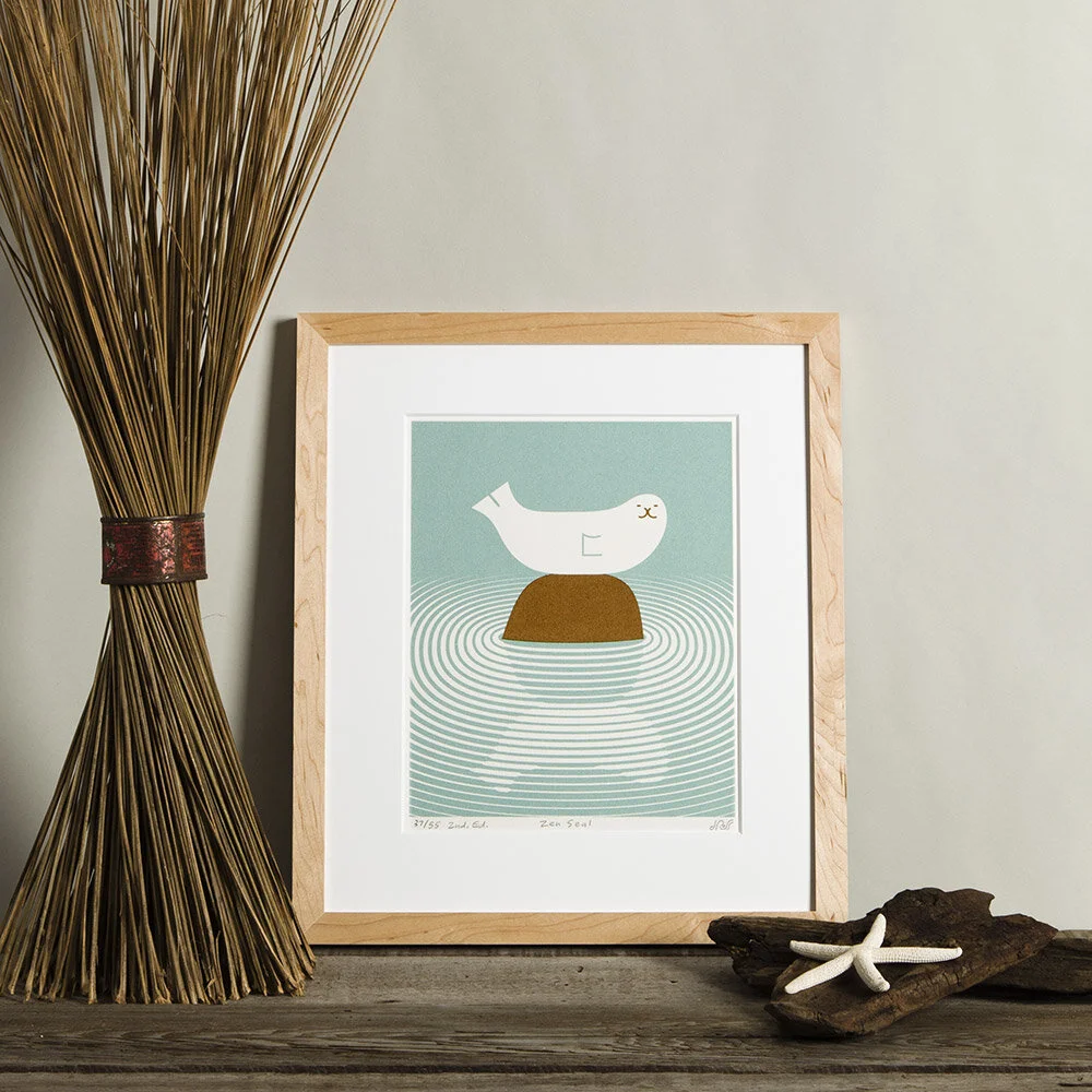 Zen Seal Print