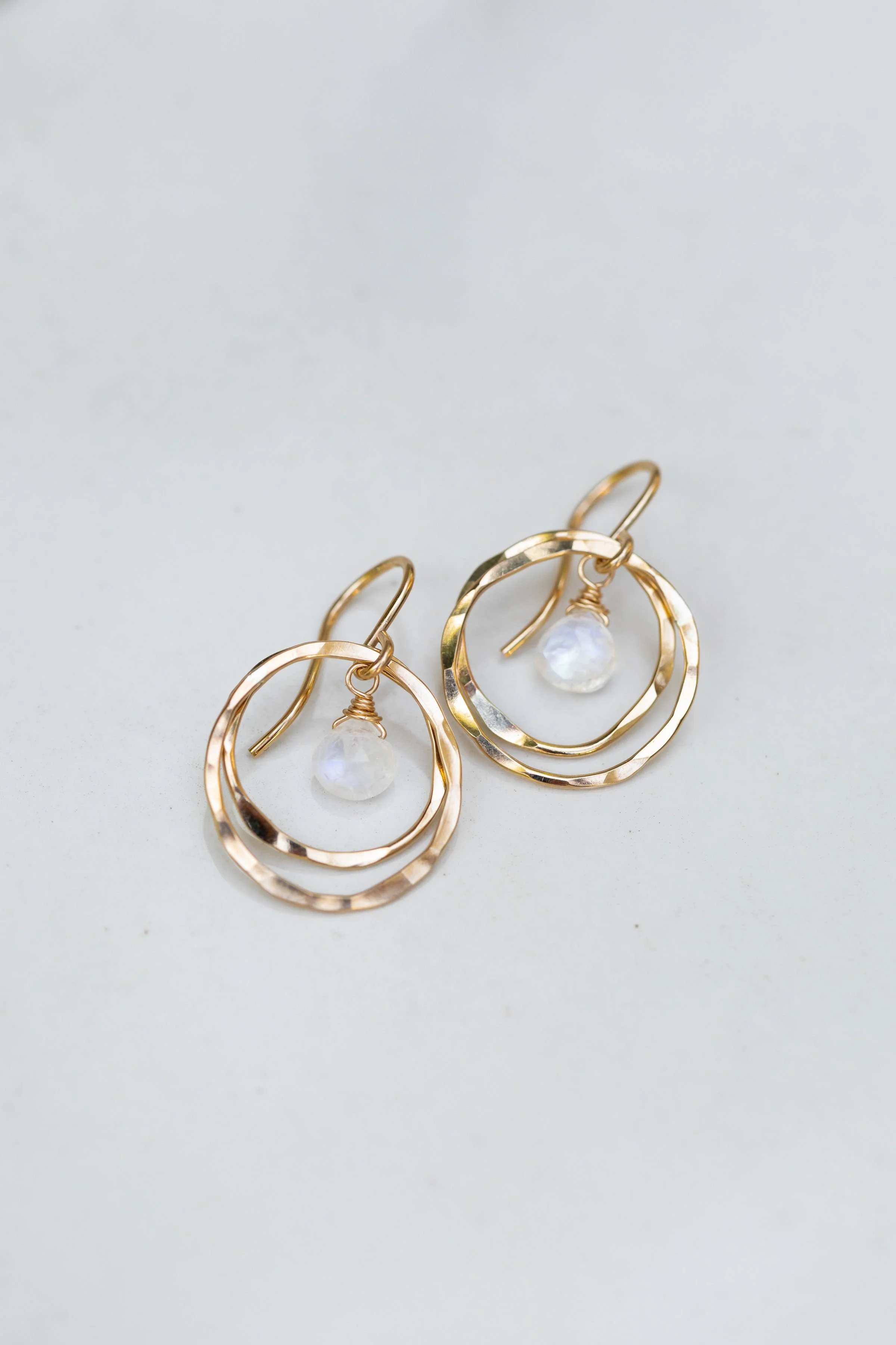 Orbital Earrings - Moonstone