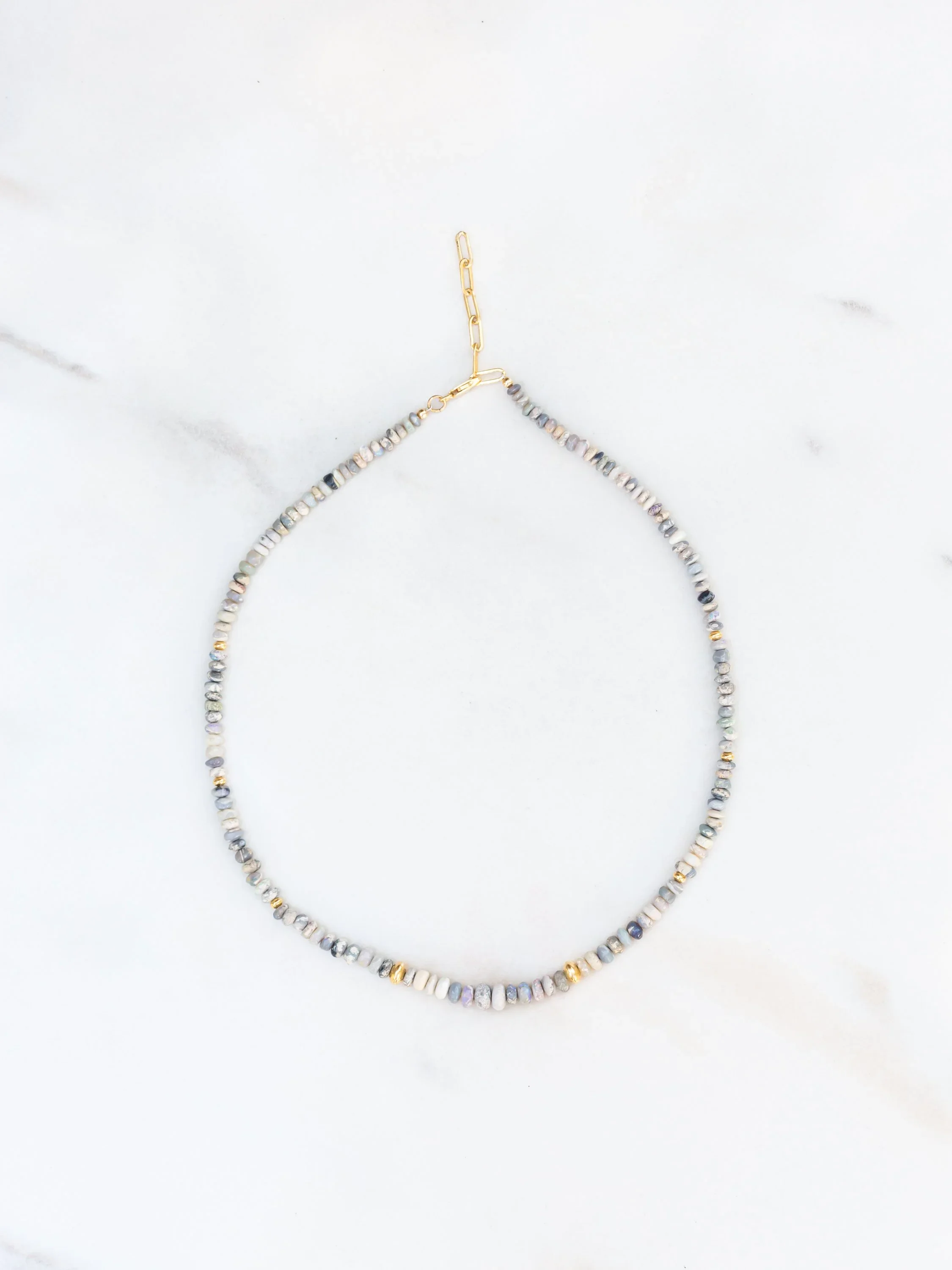 Grey Australian Opal Necklace