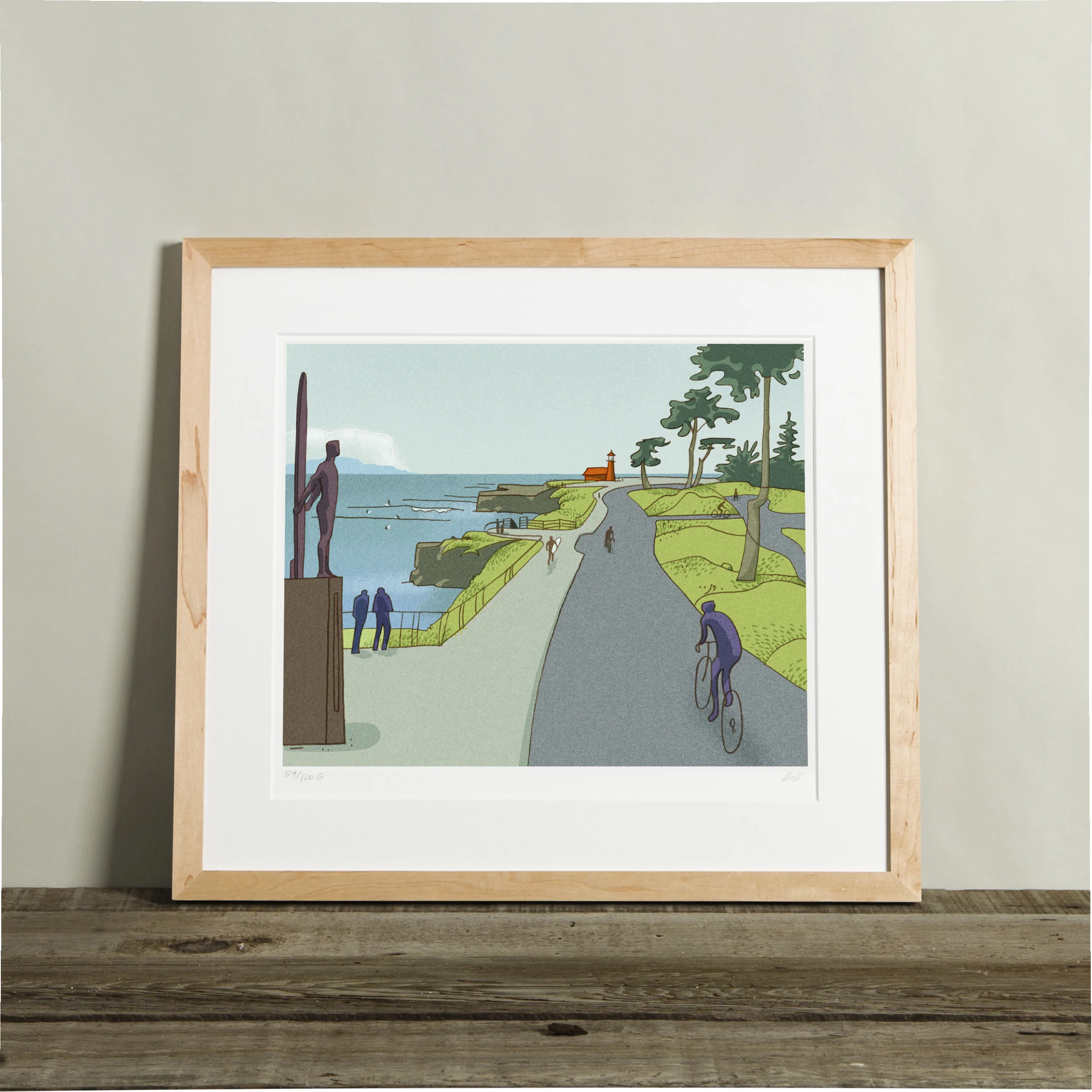 West Cliff Bike Path Print