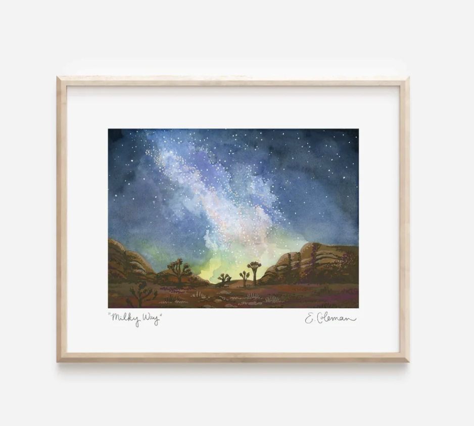 Milky Way in Joshua Tree Print