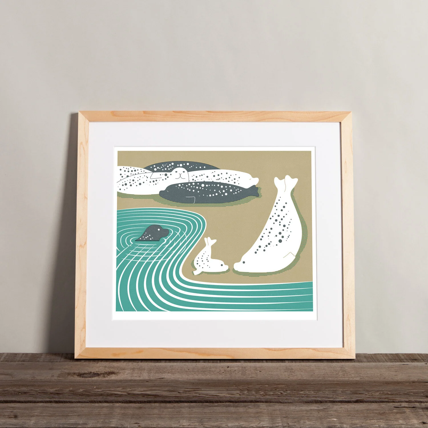 Harbor Seal Mum Print