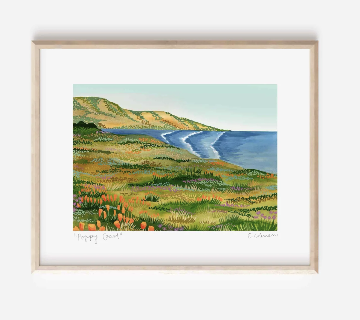 Poppy Coast Print
